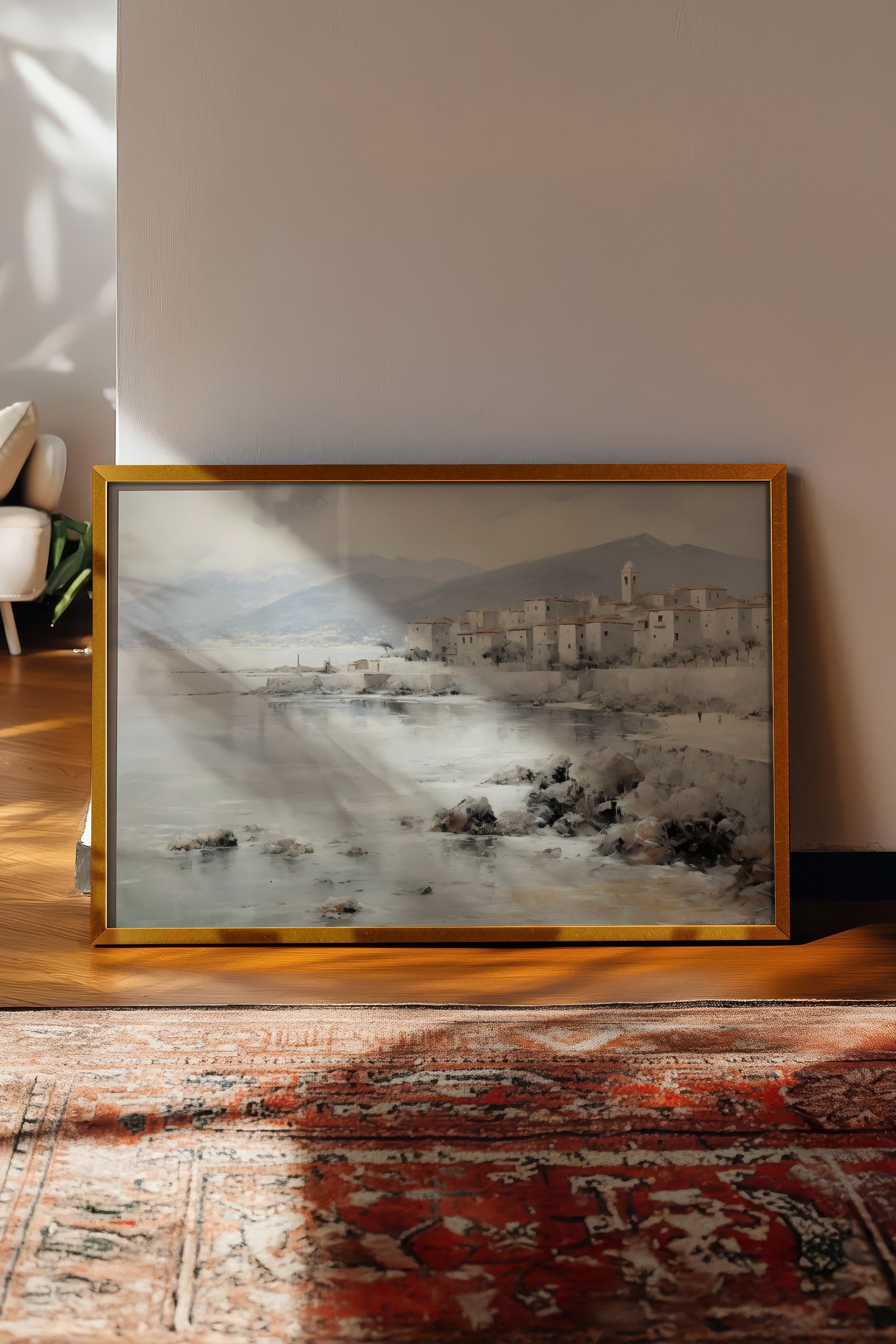 Vintage Tablo, Gold Çerçeveli Poster, Vintage Duvar Dekoru