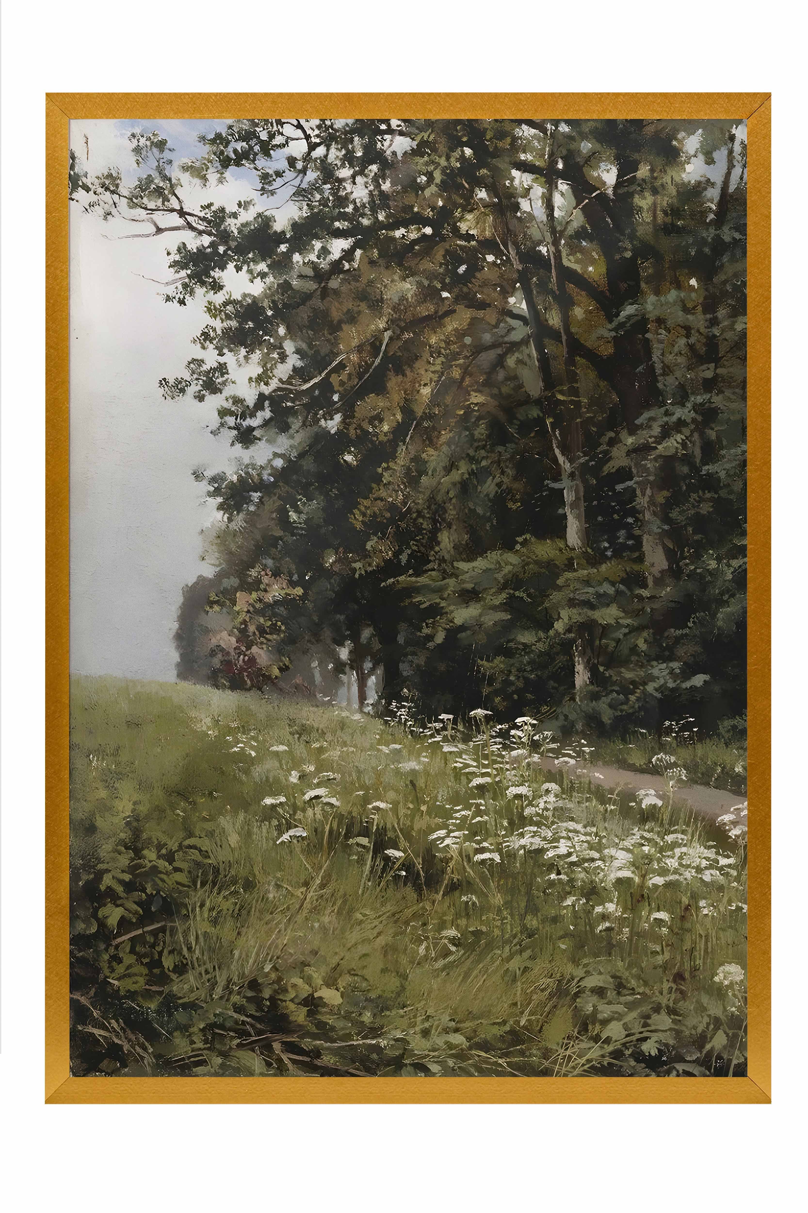 Vintage Tablo, Gold Çerçeveli Poster, Vintage Duvar Dekoru