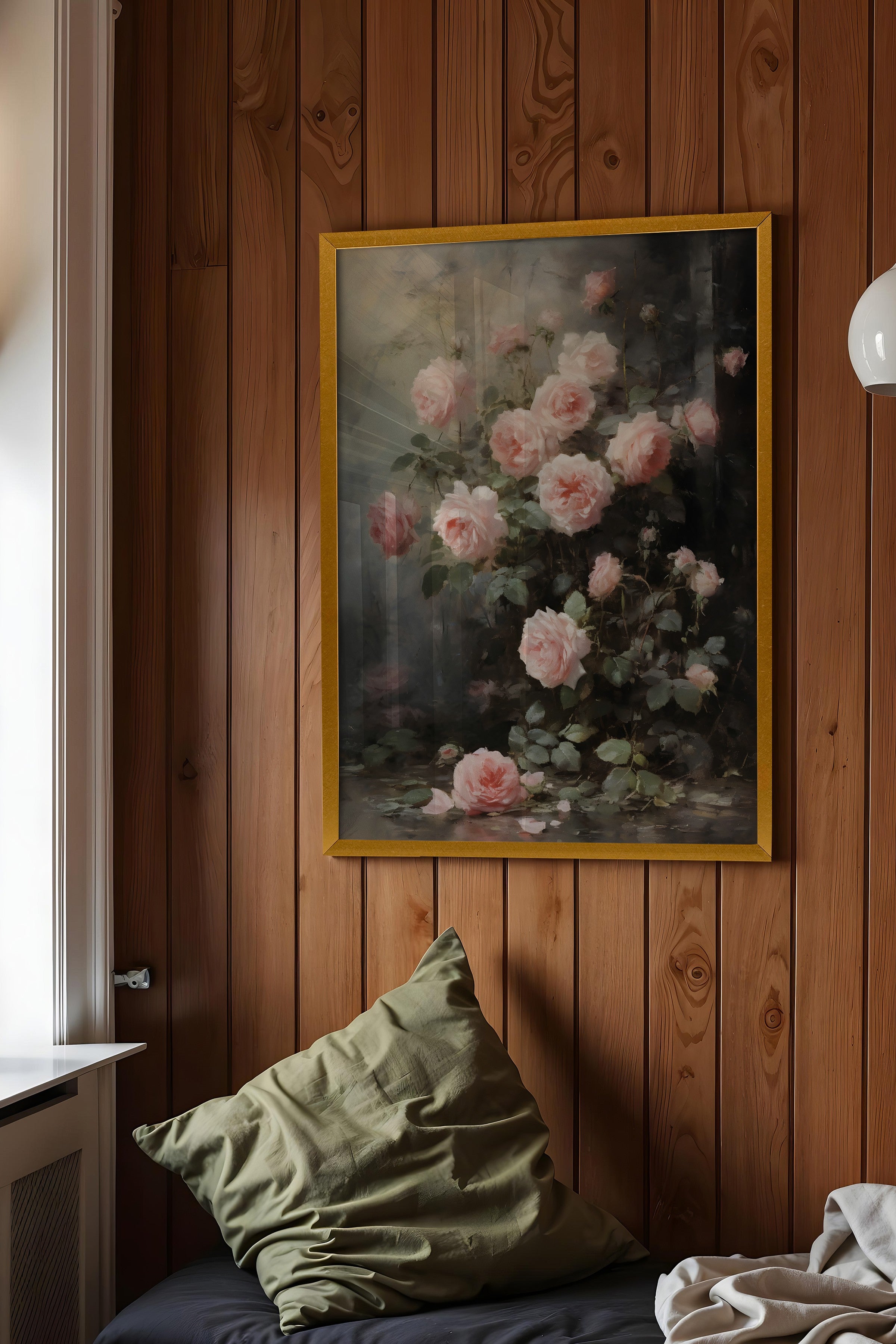 Vintage Tablo, Gold Çerçeveli Poster, Vintage Duvar Dekoru