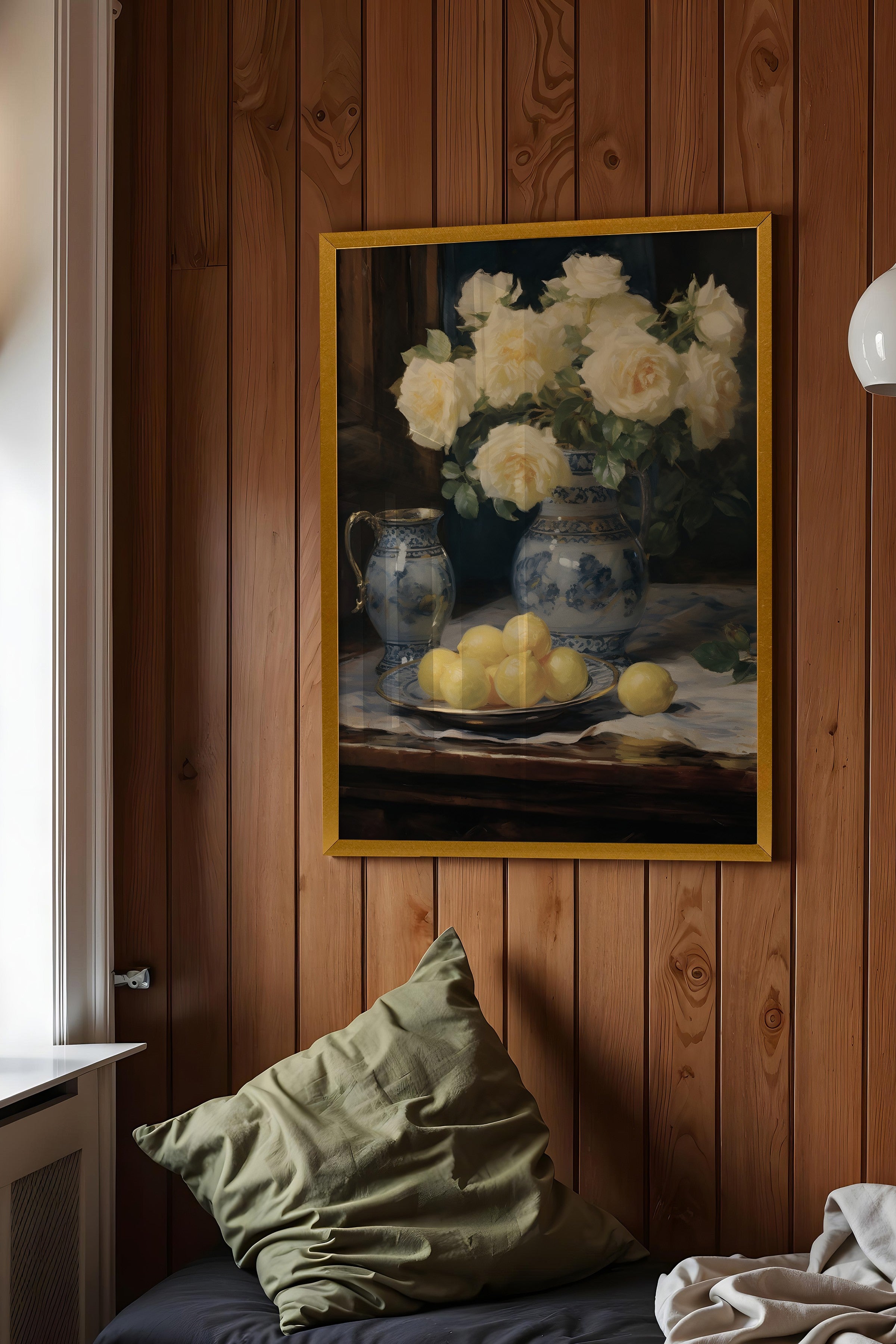 Vintage Tablo, Gold Çerçeveli Poster, Vintage Duvar Dekoru