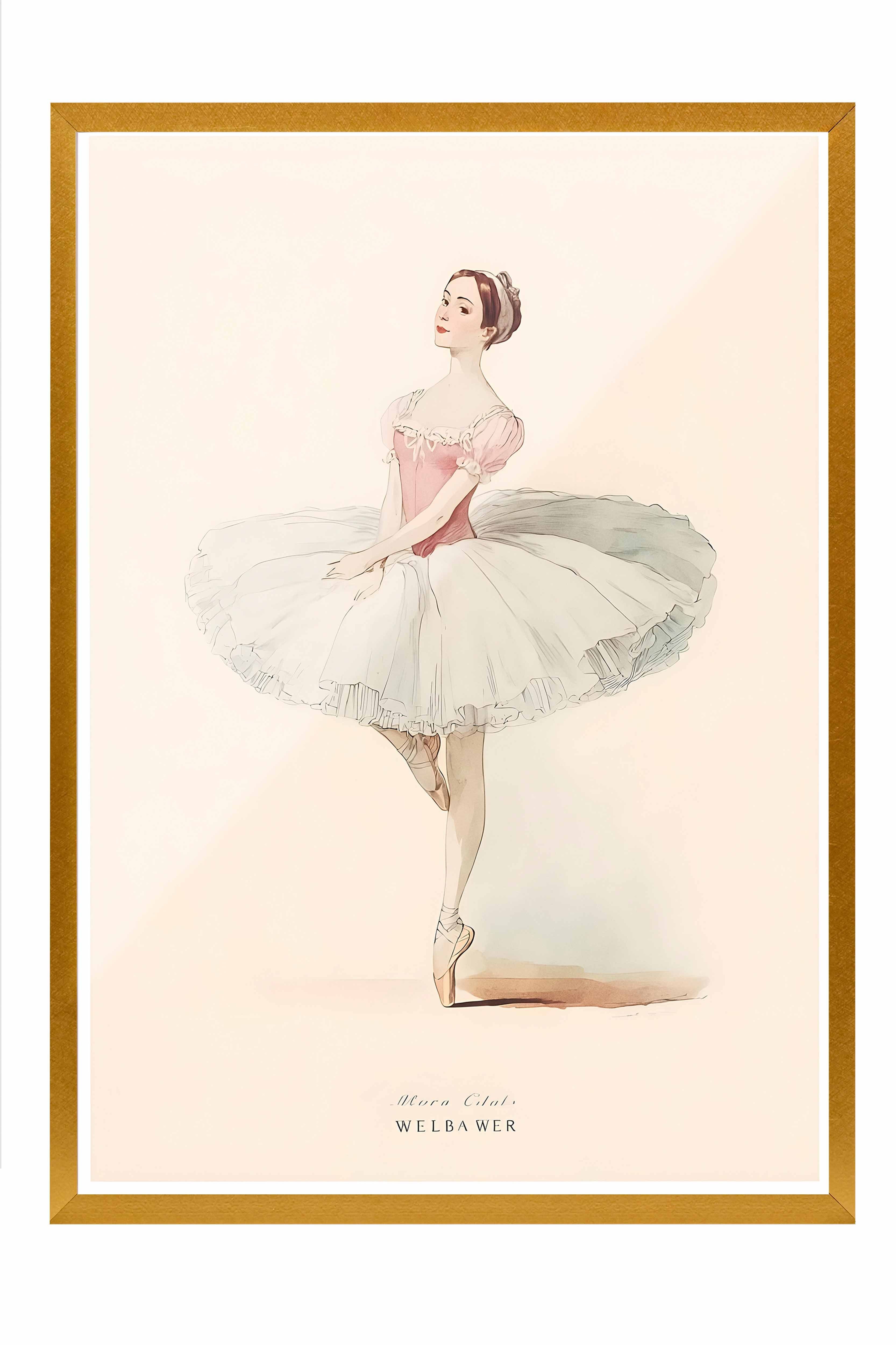 Vintage Tablo, Gold Çerçeveli Poster, Vintage Duvar Dekoru