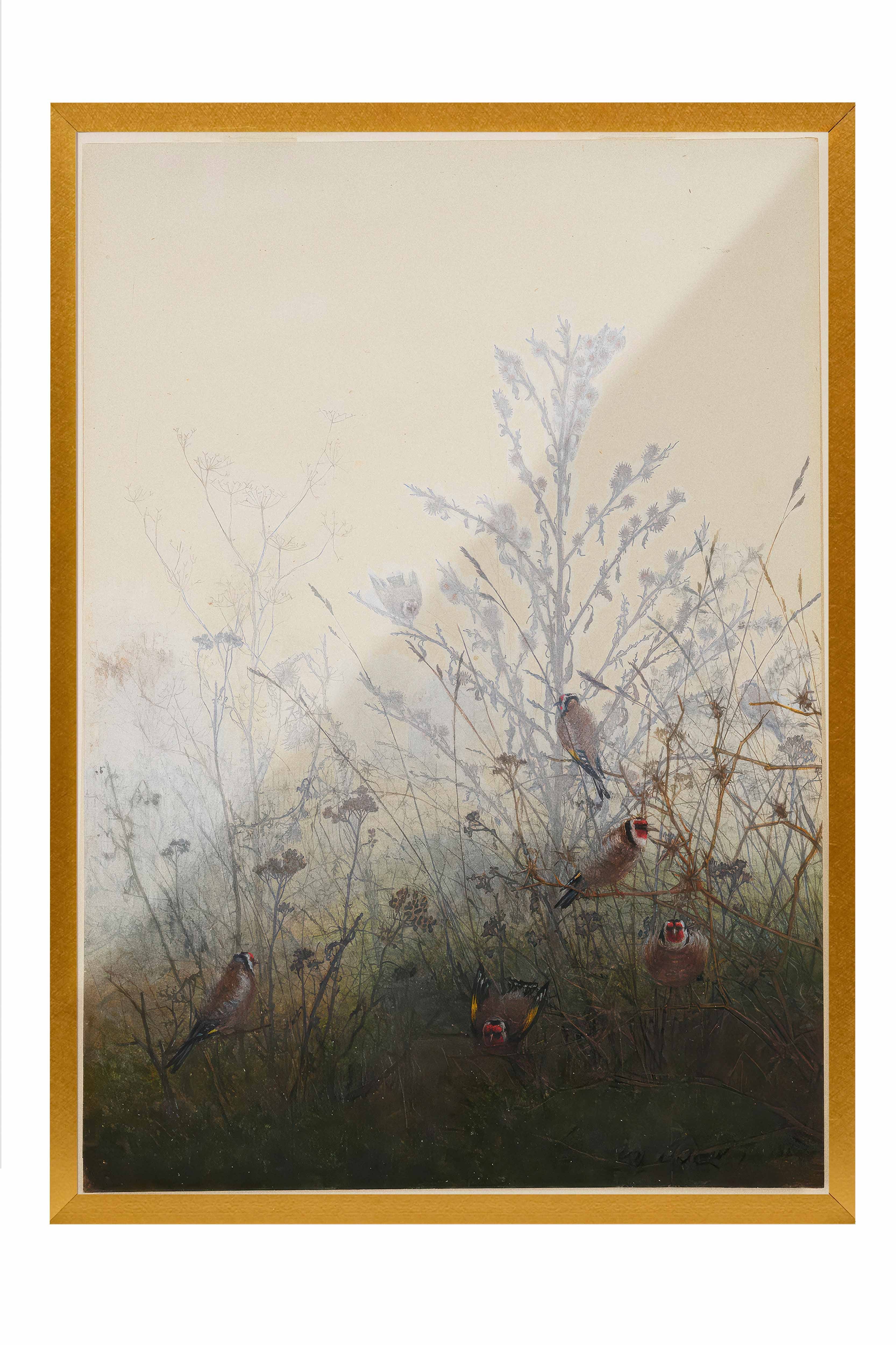 Vintage Tablo, Gold Çerçeveli Poster, Vintage Duvar Dekoru