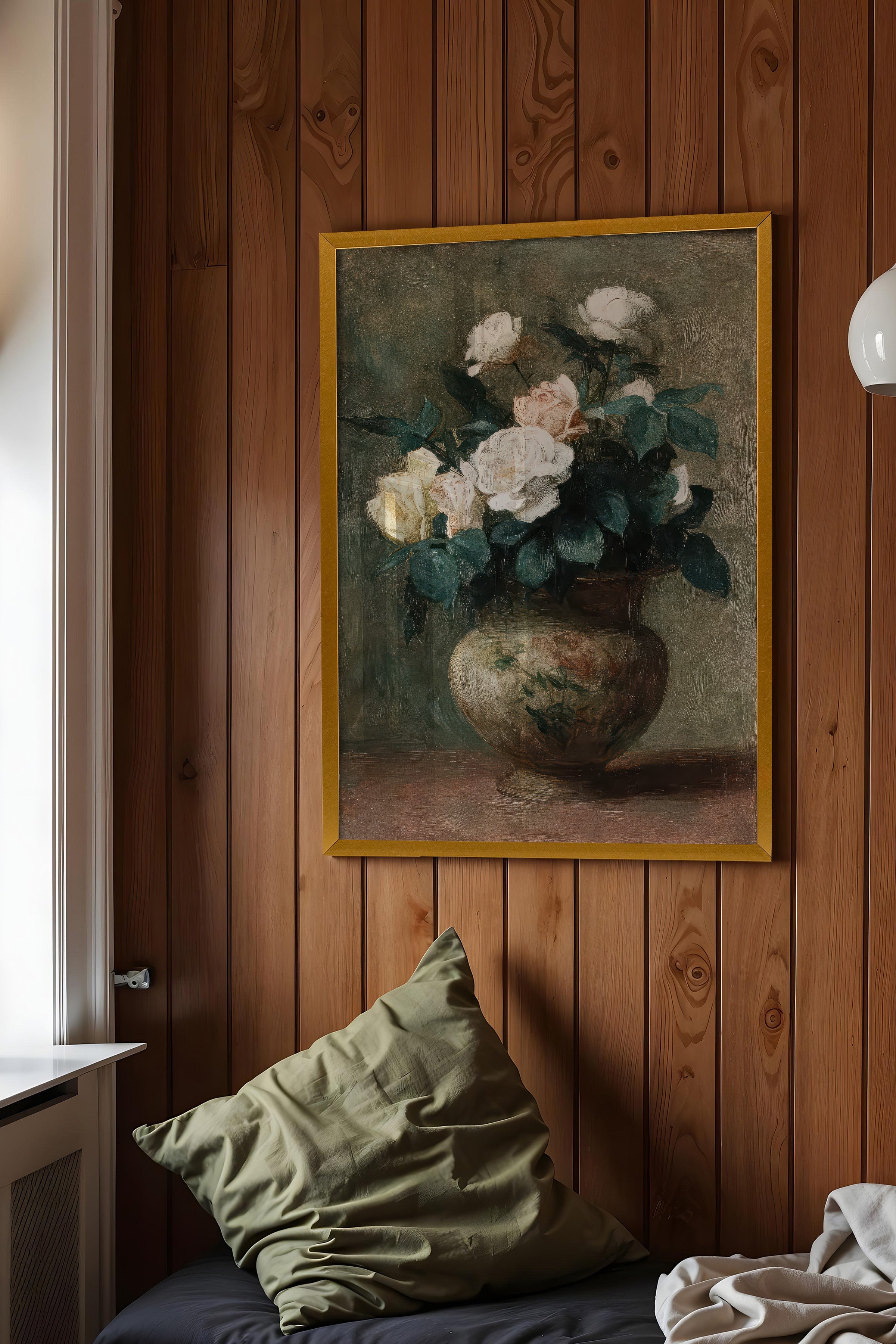 Vintage Tablo, Gold Çerçeveli Poster, Vintage Duvar Dekoru