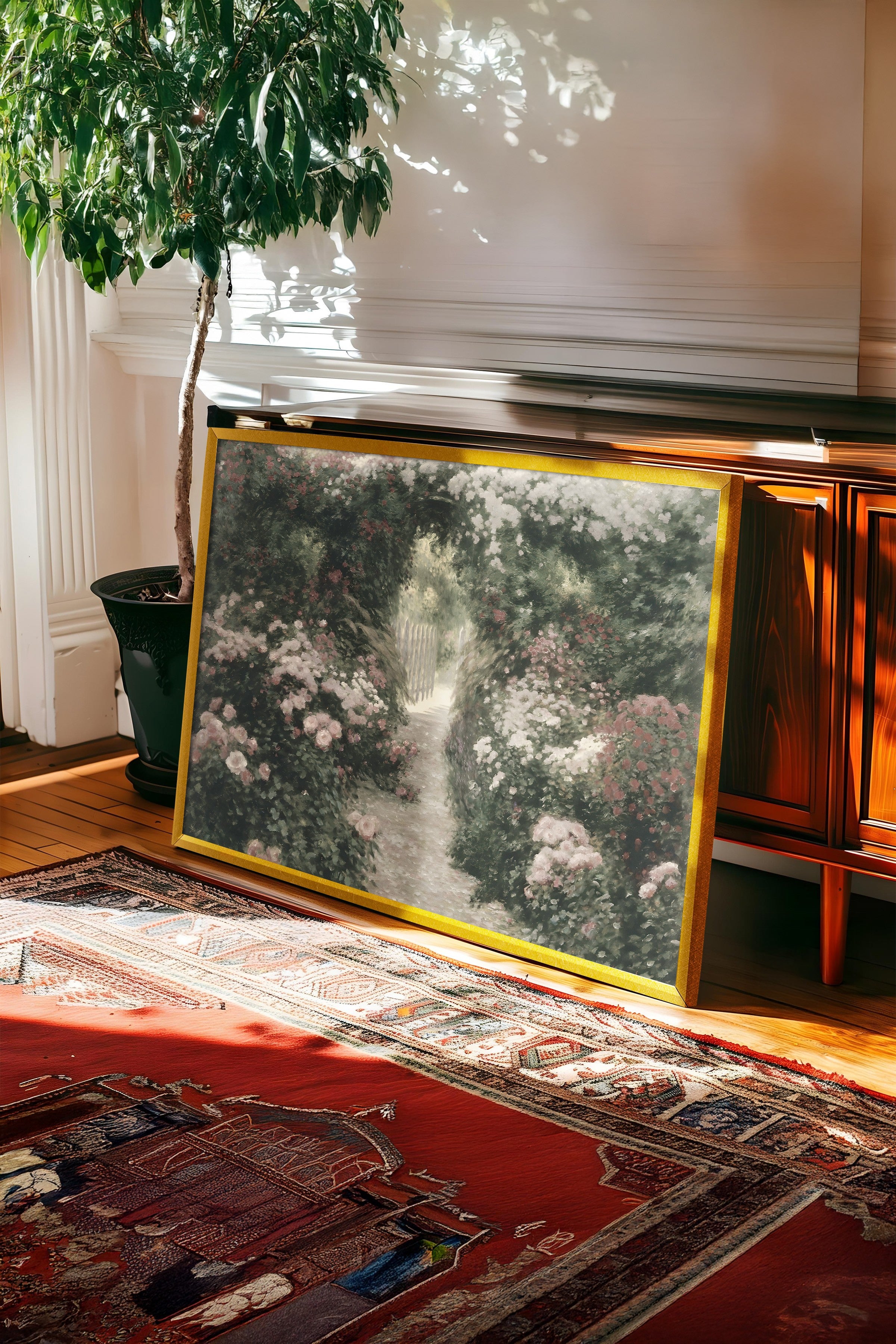 Vintage Tablo, Gold Çerçeveli Poster, Vintage Duvar Dekoru