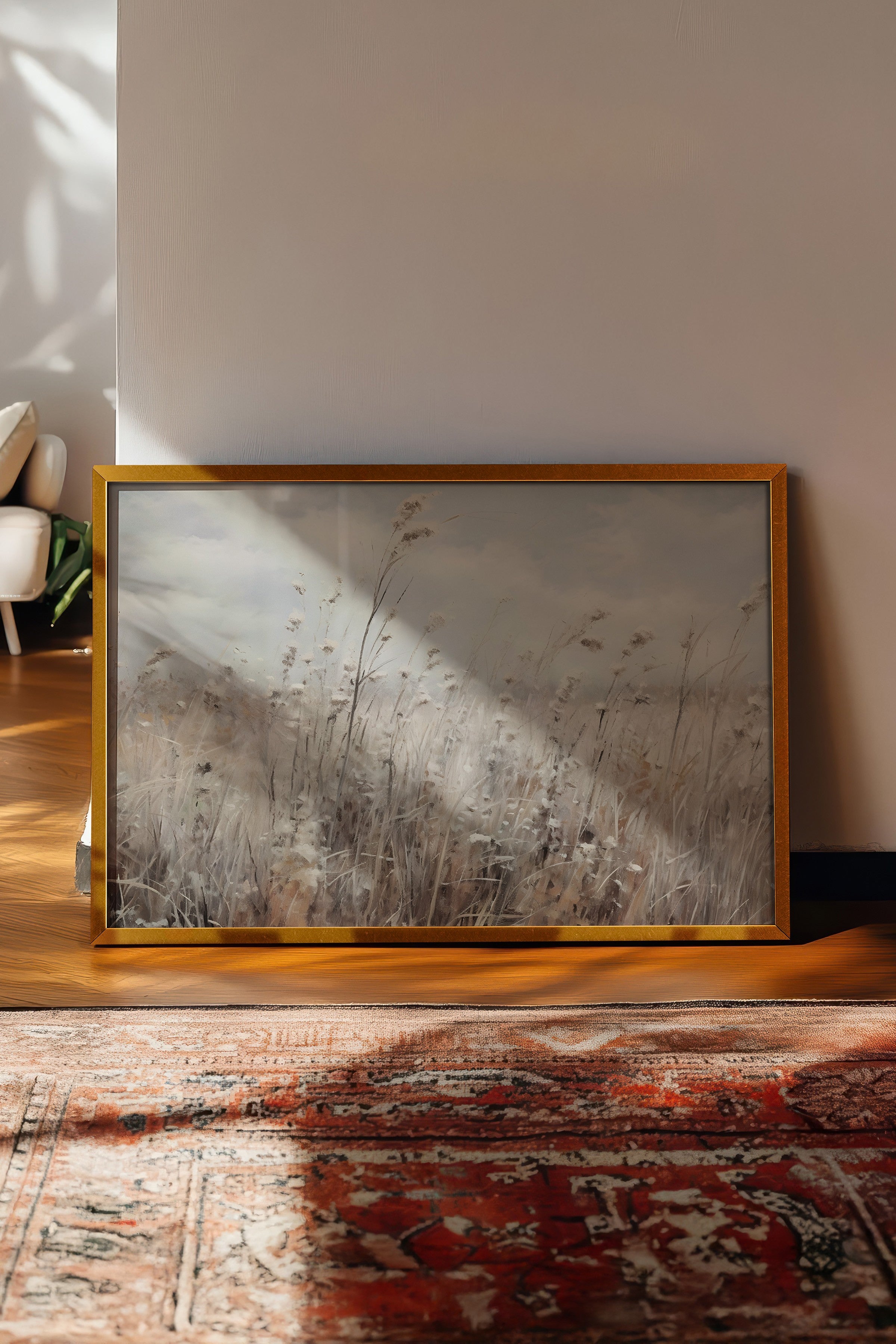 Vintage Tablo, Gold Çerçeveli Poster, Vintage Duvar Dekoru