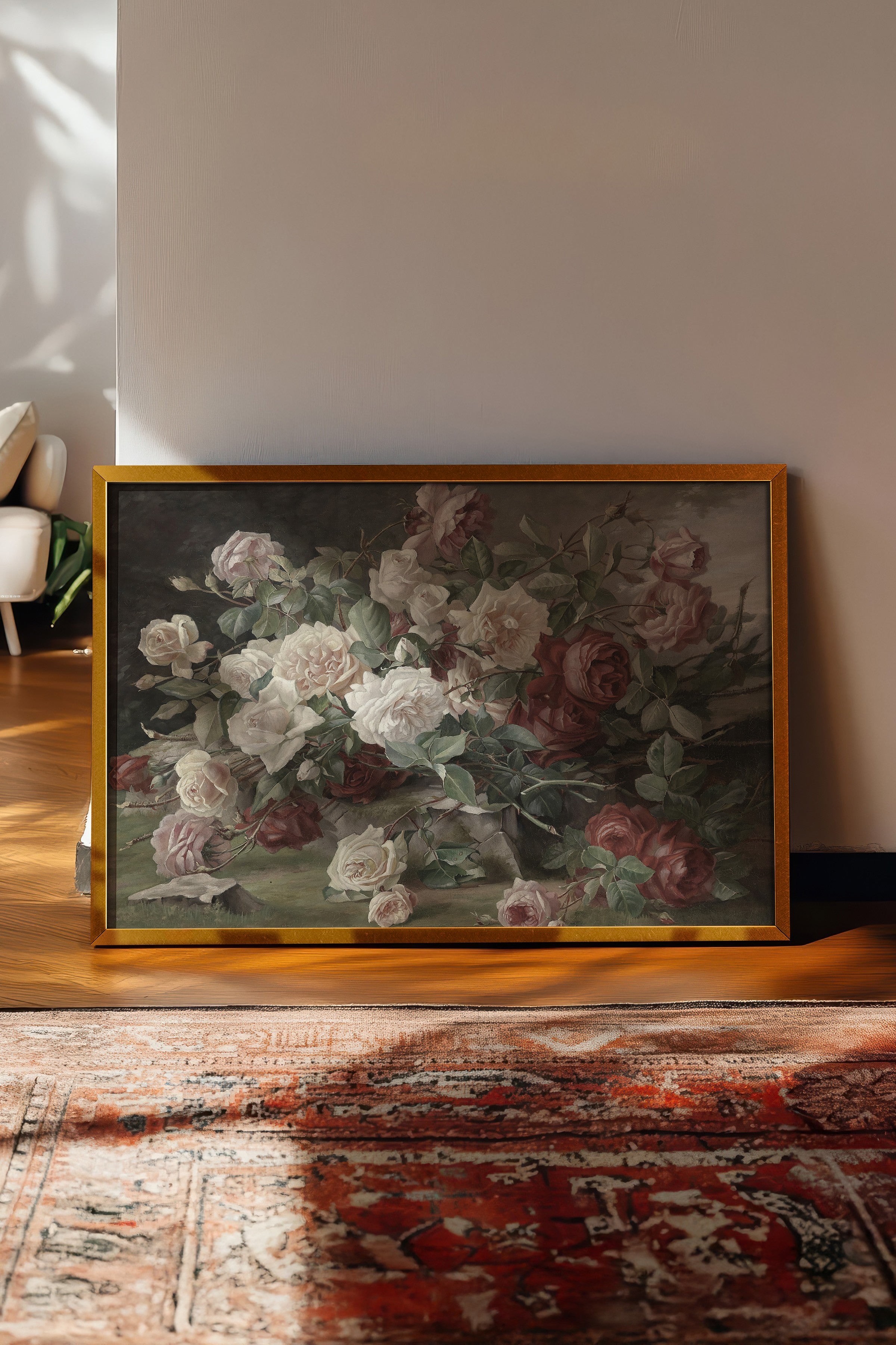 Vintage Tablo, Gold Çerçeveli Poster, Vintage Duvar Dekoru