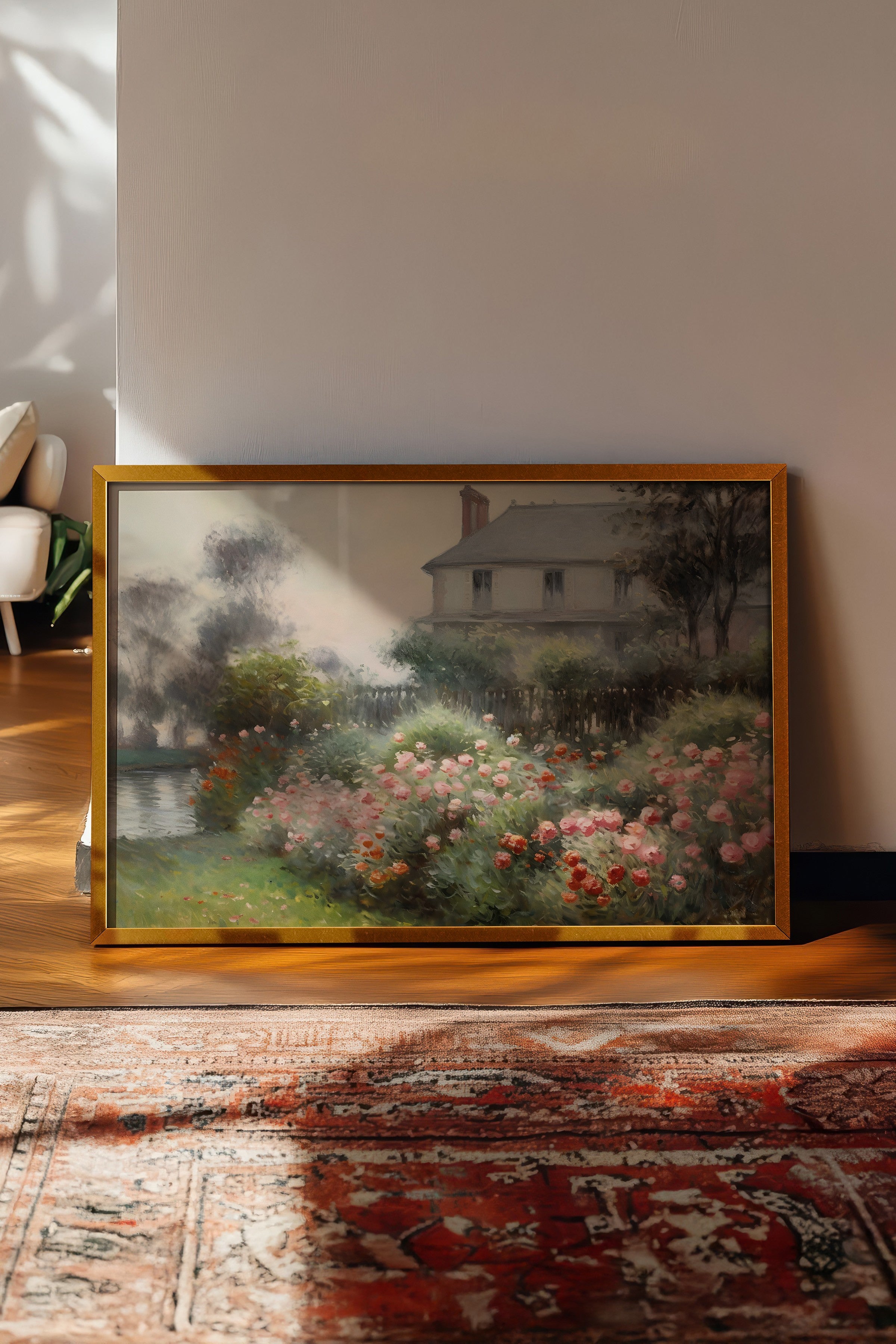 Vintage Tablo, Gold Çerçeveli Poster, Vintage Duvar Dekoru