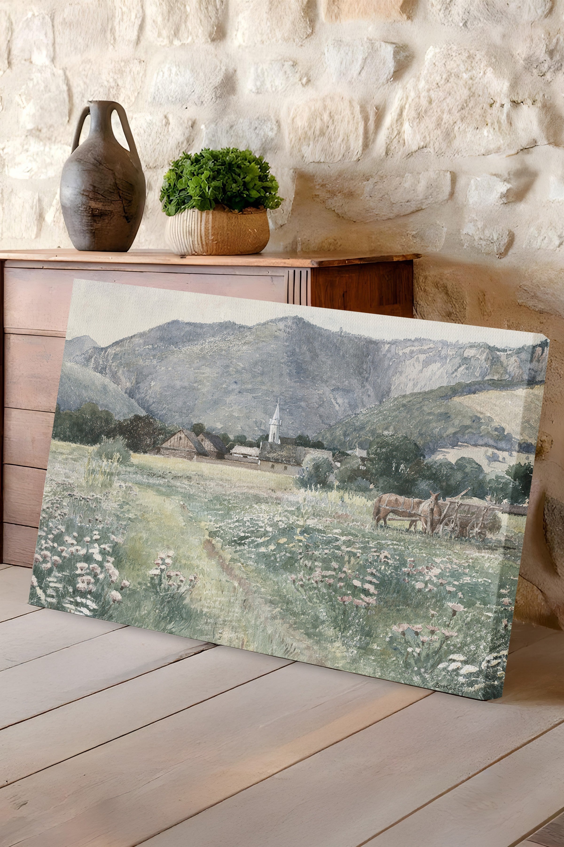 Vintage Tablo, Kanvas Tablo, Vintage Duvar Dekoru