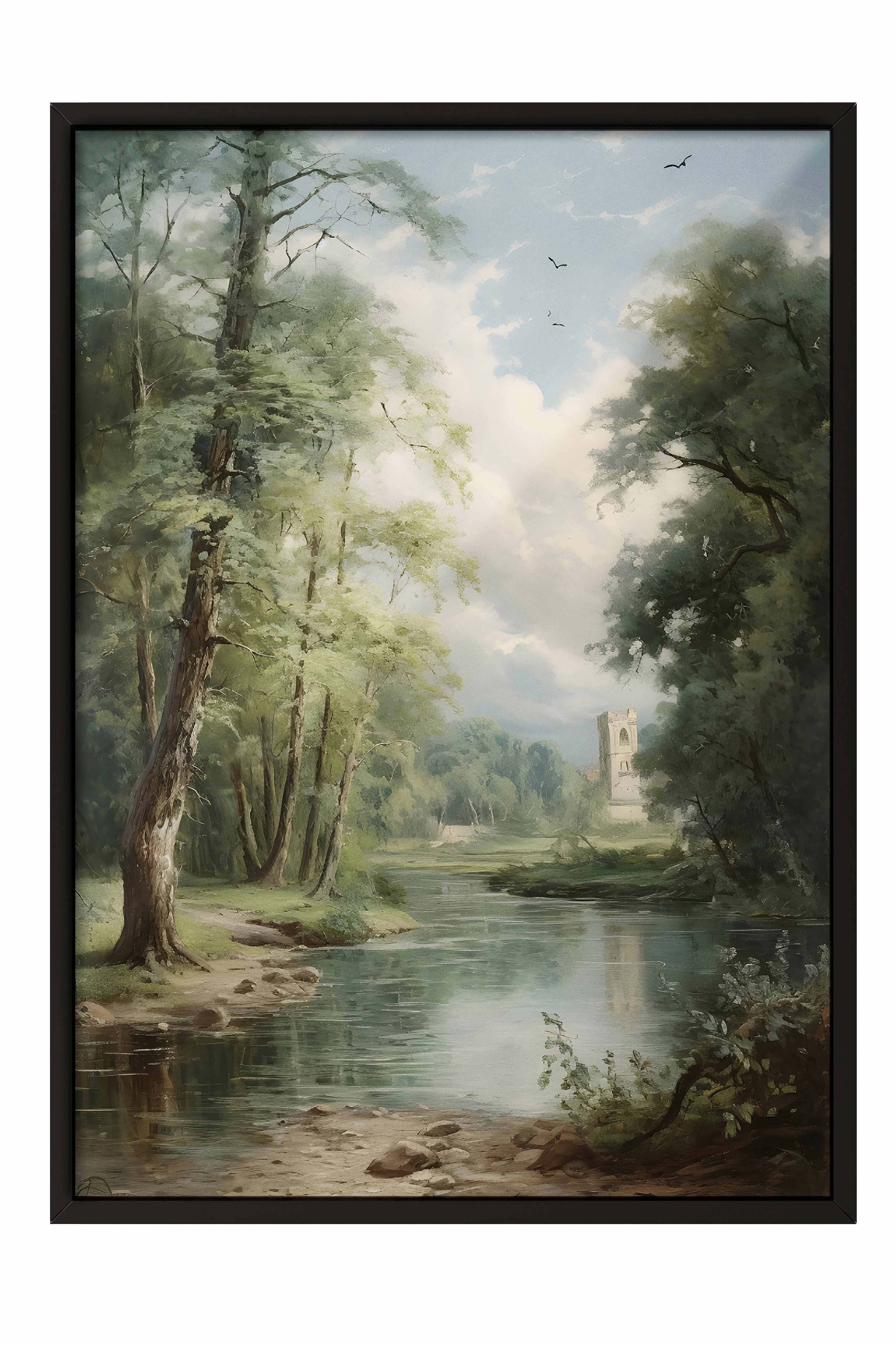 Vintage Tablo, Siyah Çerçeveli Poster, Vintage Duvar Dekoru