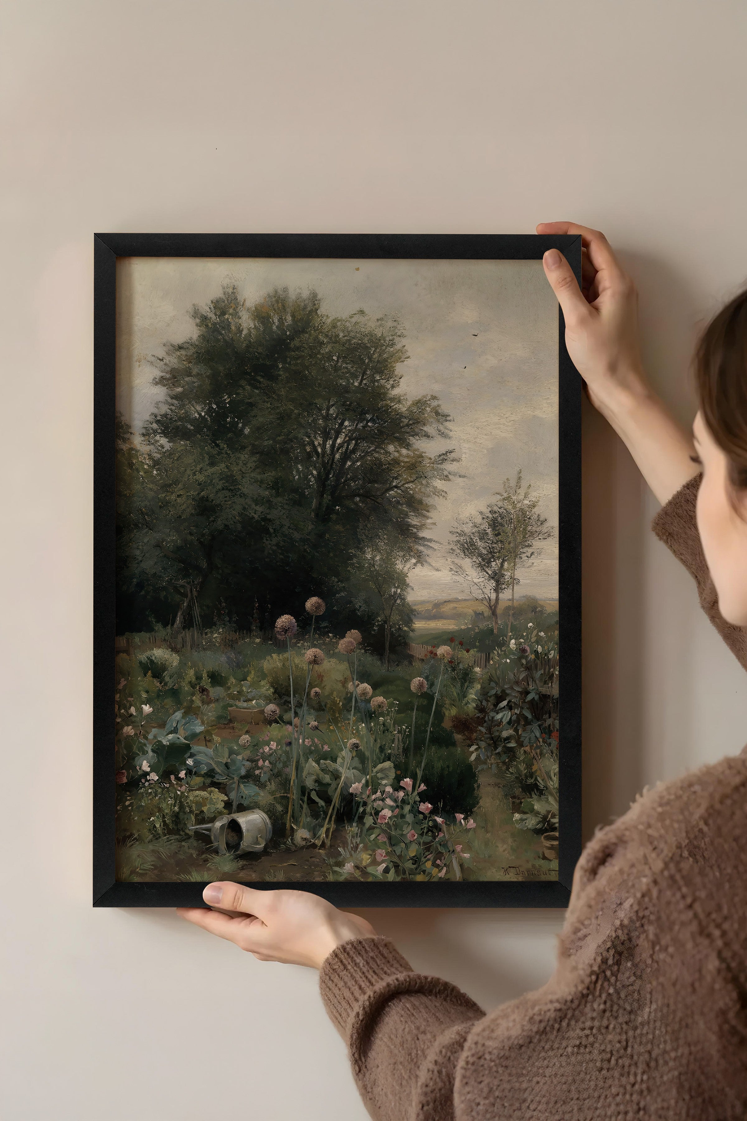 Vintage Tablo, Siyah Çerçeveli Poster, Vintage Duvar Dekoru