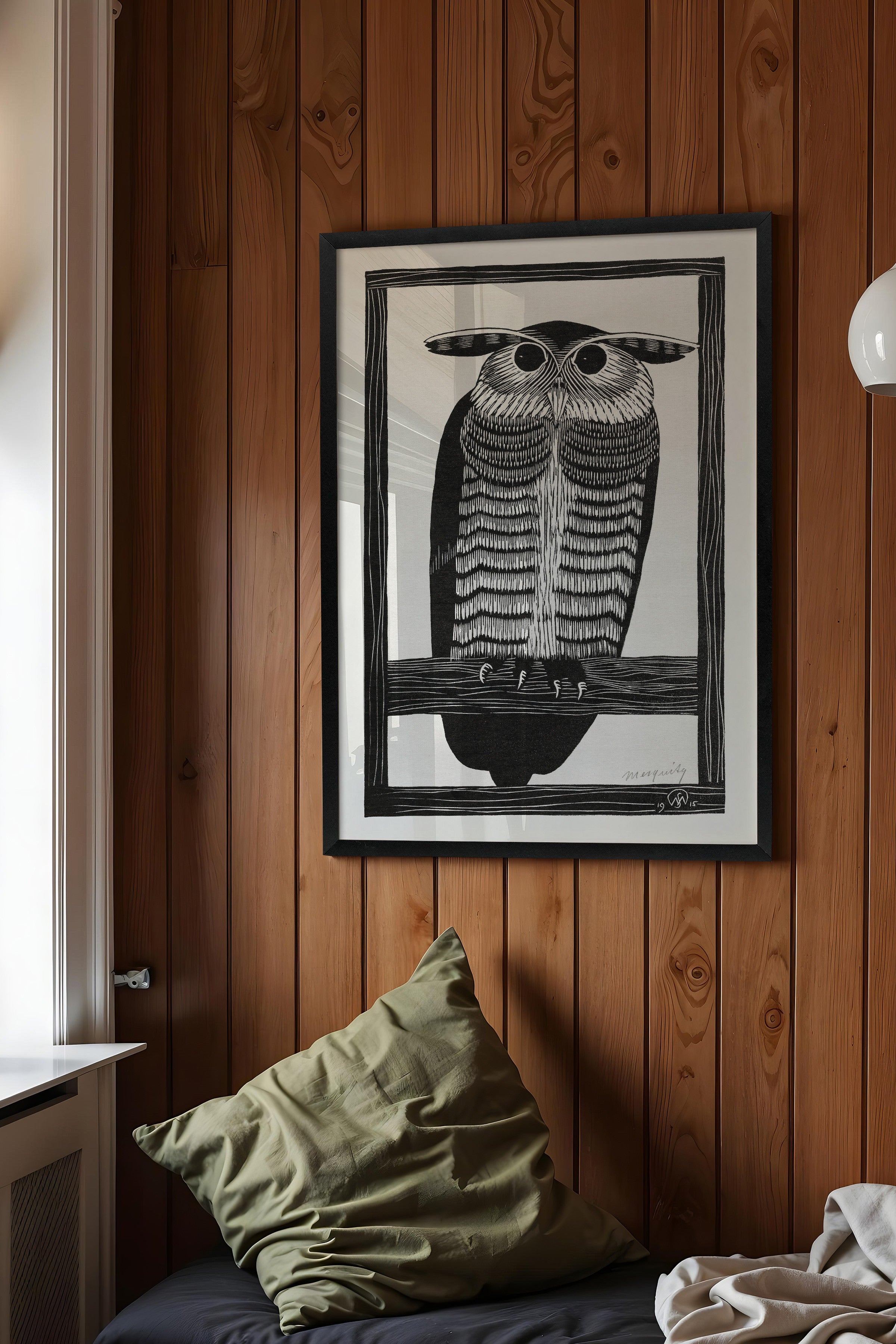 Vintage Tablo, Siyah Çerçeveli Poster, Vintage Duvar Dekoru