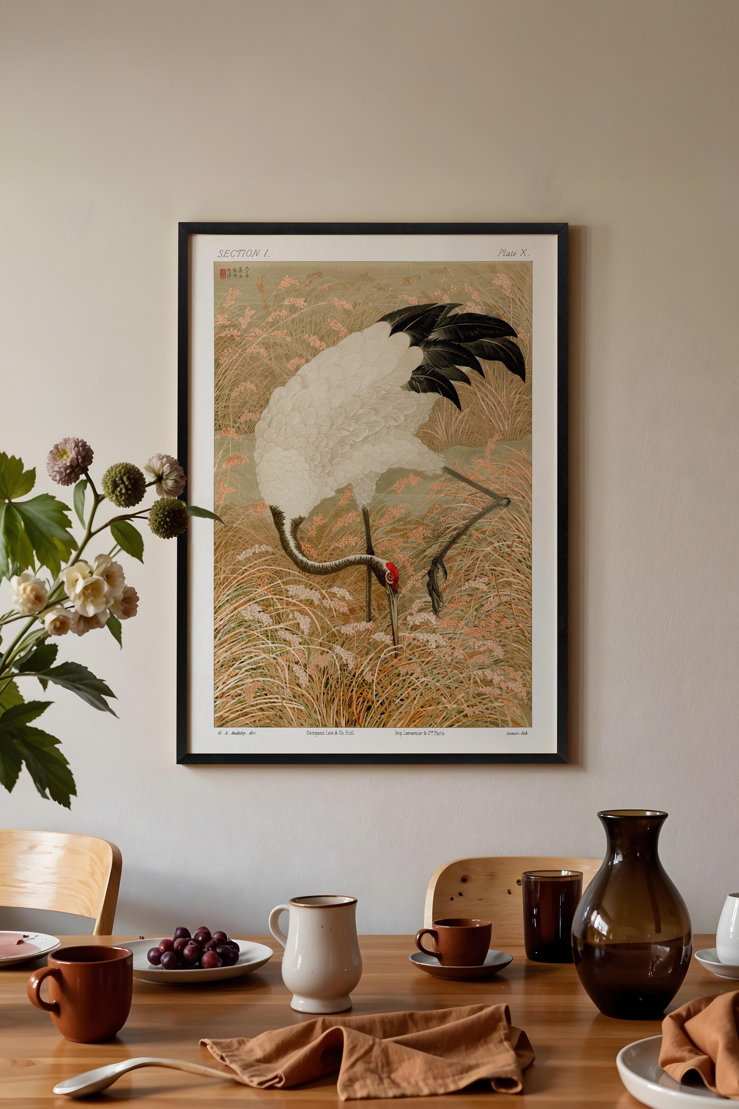 Vintage Tablo, Siyah Çerçeveli Poster, Vintage Duvar Dekoru
