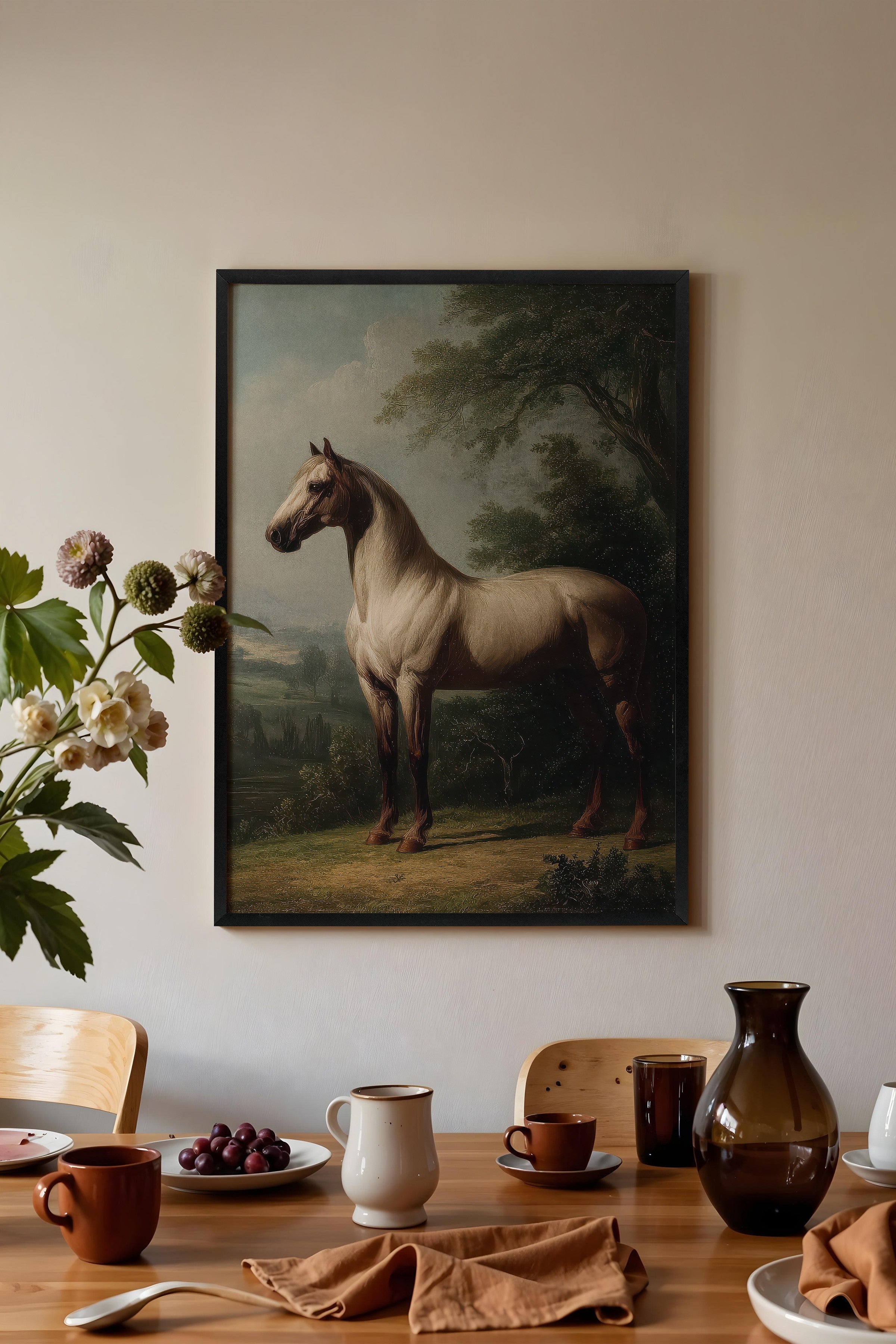 Vintage Tablo, Siyah Çerçeveli Poster, Vintage Duvar Dekoru