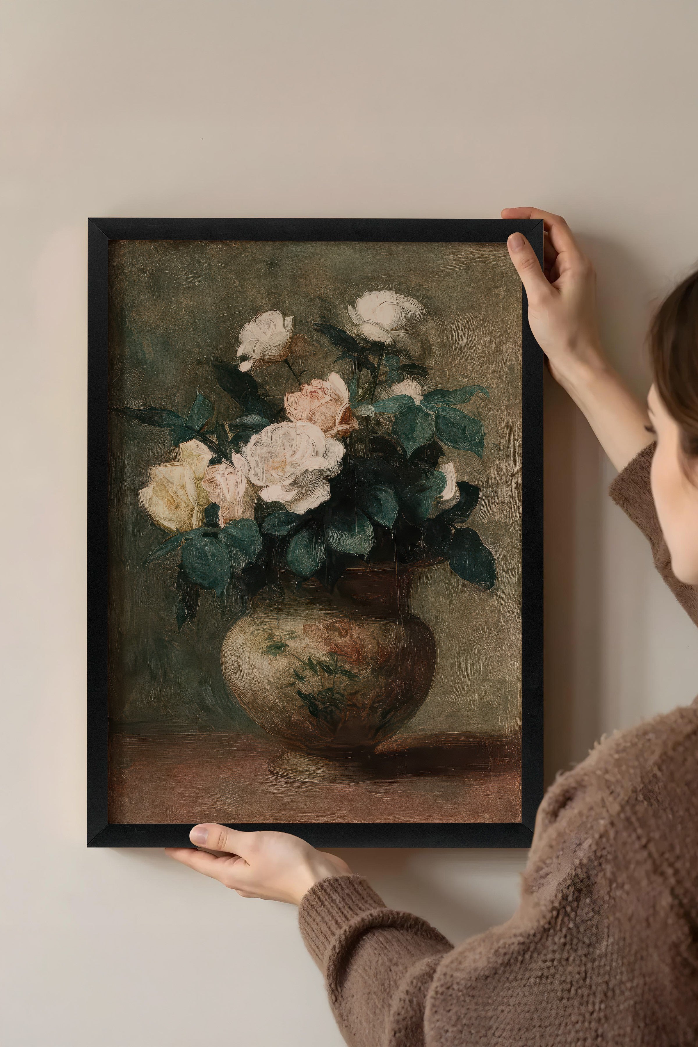 Vintage Tablo, Siyah Çerçeveli Poster, Vintage Duvar Dekoru