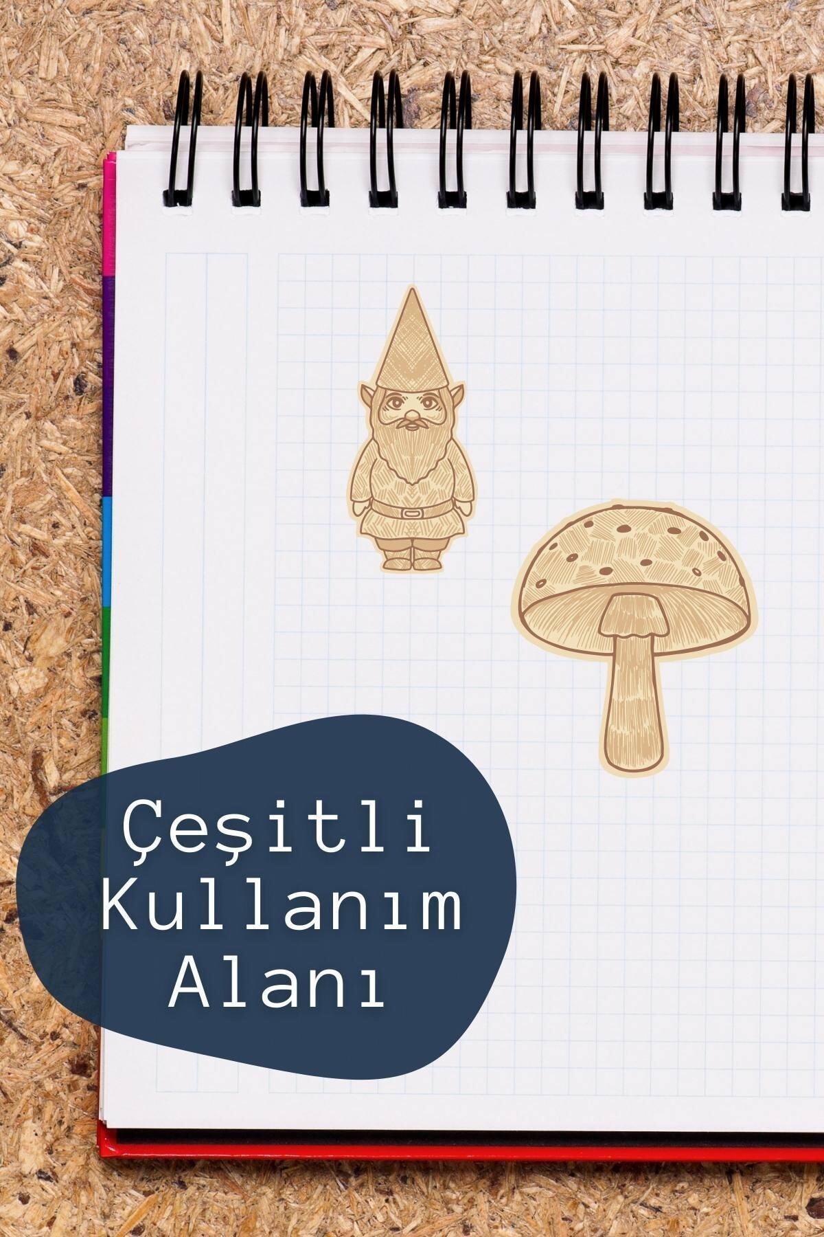 Vintage Temalı Sticker Seti - 10 Adet Etiket Seti- Telefon, Tablet, Defter Laptop Uyumlu Etiket