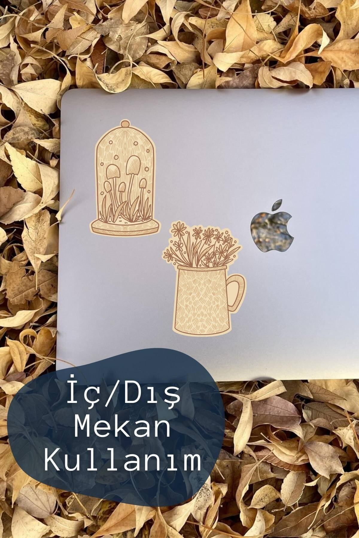 Vintage Temalı Sticker Seti - 10 Adet Etiket Seti- Telefon, Tablet, Defter Laptop Uyumlu Etiket