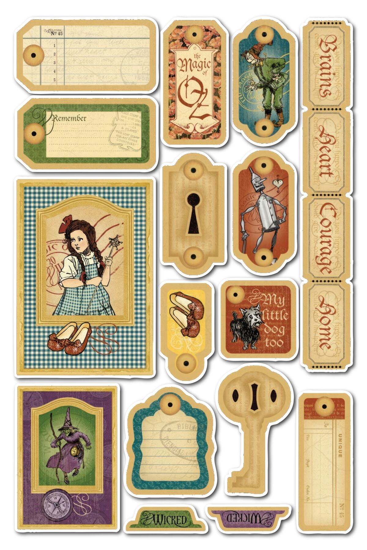 Vintage Temalı Sticker Seti - 17 Adet Etiket Seti- Telefon, Tablet, Defter Laptop Uyumlu Etiket