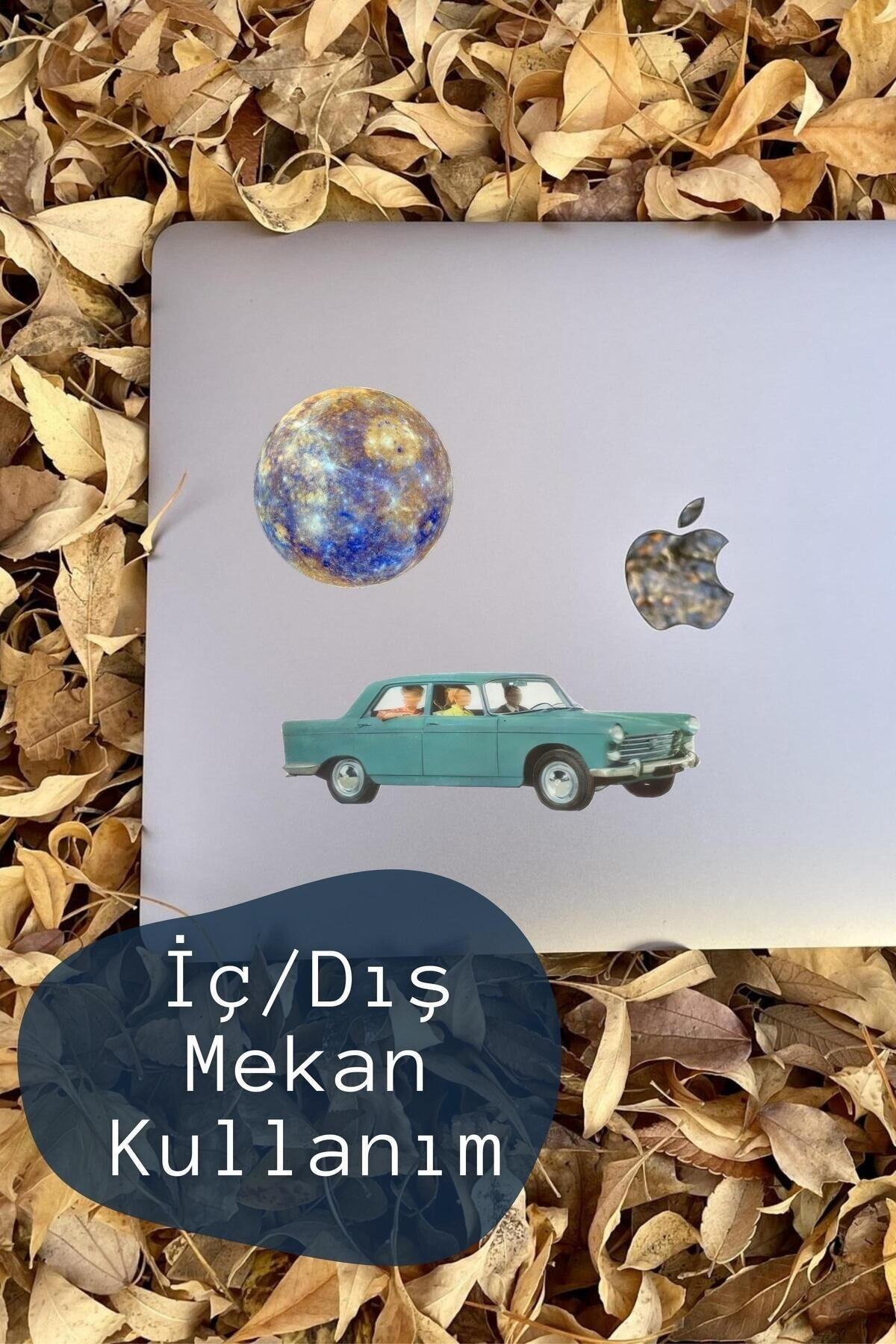 Vintage Temalı Sticker Seti - 9 Adet Etiket Seti- Telefon, Tablet, Defter Laptop Uyumlu Etiket