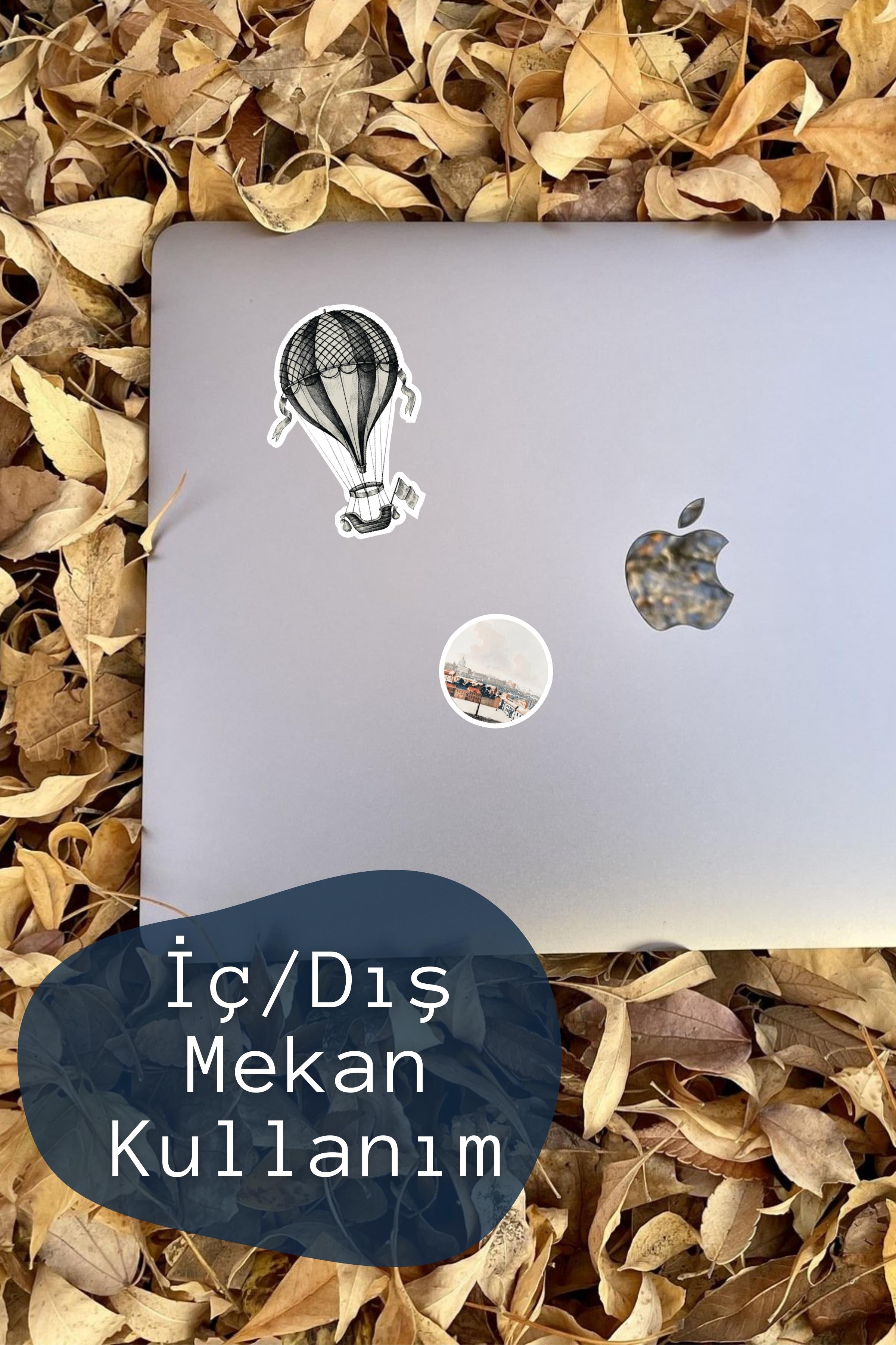 Vintage ve Gezi Etiket Seti, 12 Adet Su Geçirmez, Vintage Sticker, Journal, Memopad, Günlük Uyumlu