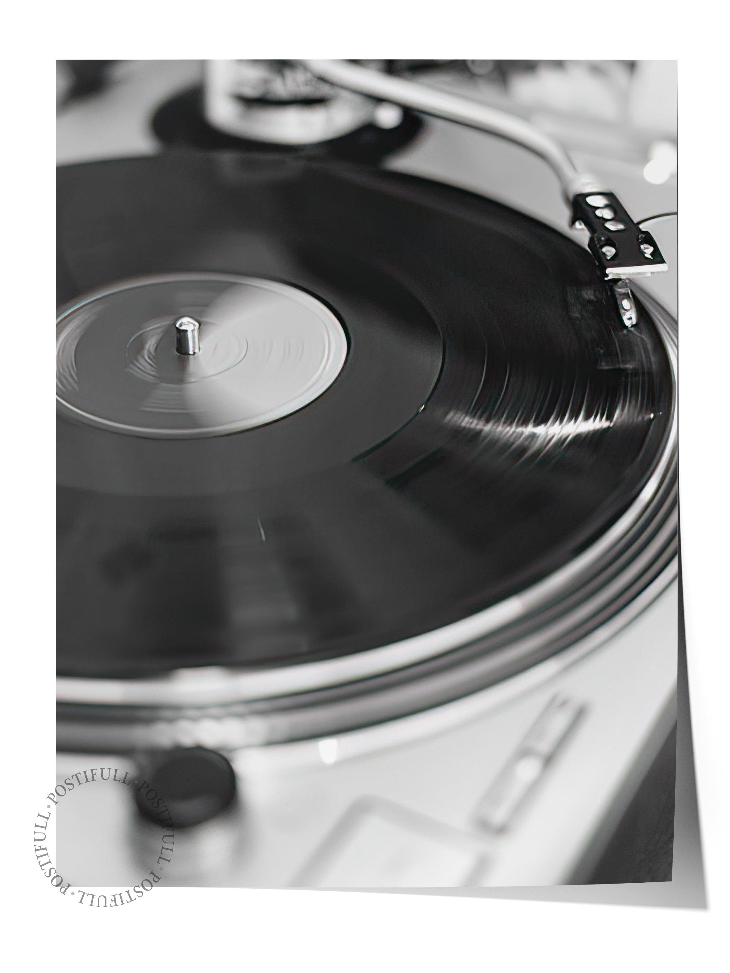 Vinyl Record Poster, Çerçevesiz Duvar Posteri, Dikey Duvar Tablosu Comfort Serisi NO:108394