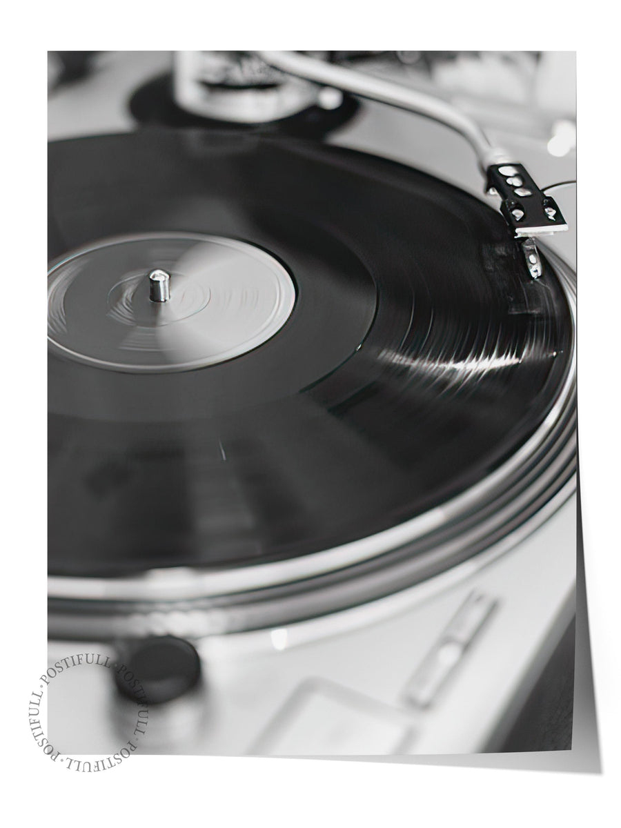 Vinyl Record Poster, Çerçevesiz Duvar Posteri, Dikey Duvar Tablosu Comfort Serisi NO:108394