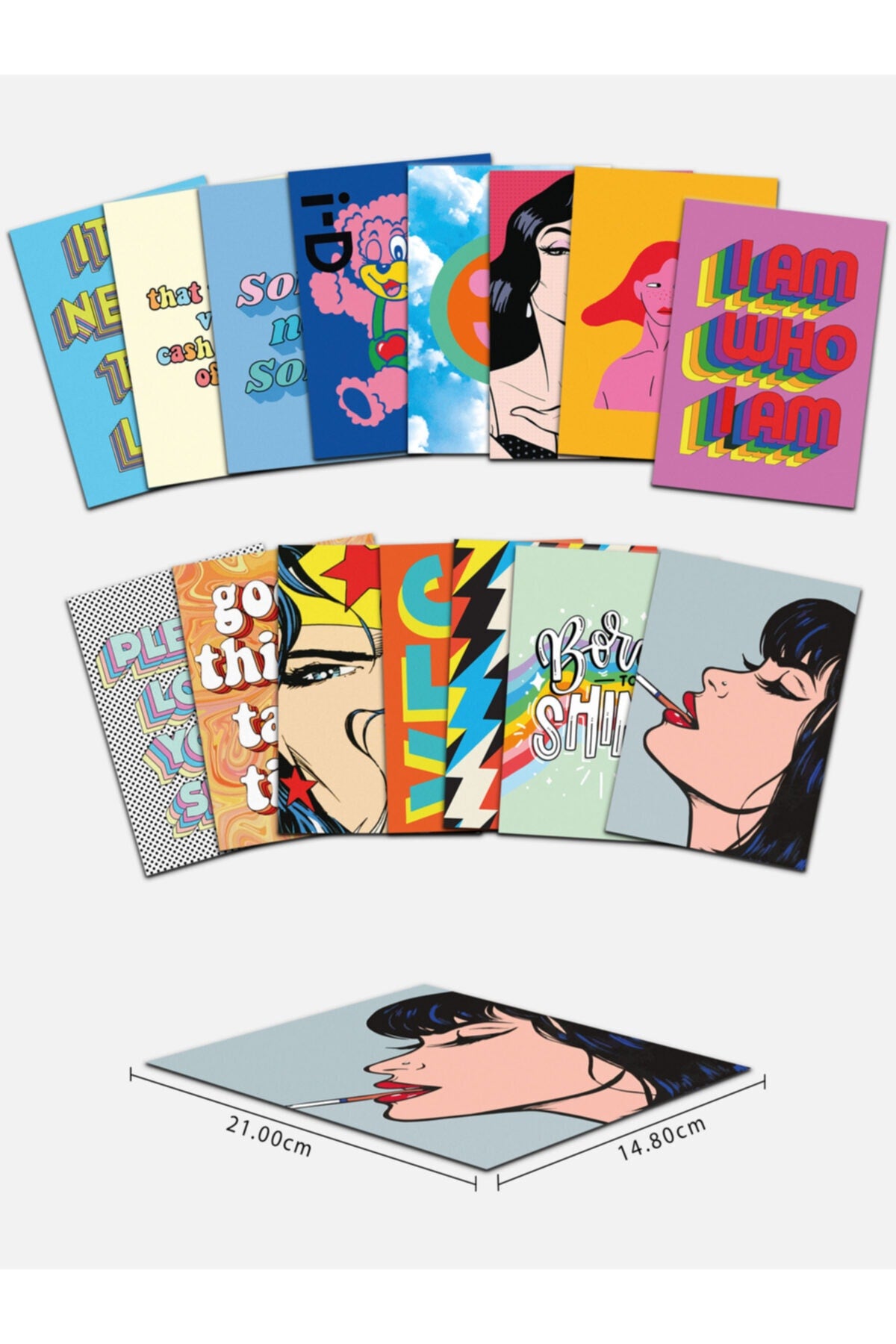 Vsco Duvar Kağıdı Seti, Retro Poster Kolaj Seti, Dekoratif Poster Kolaj Seti, Çerçevesiz Posterler