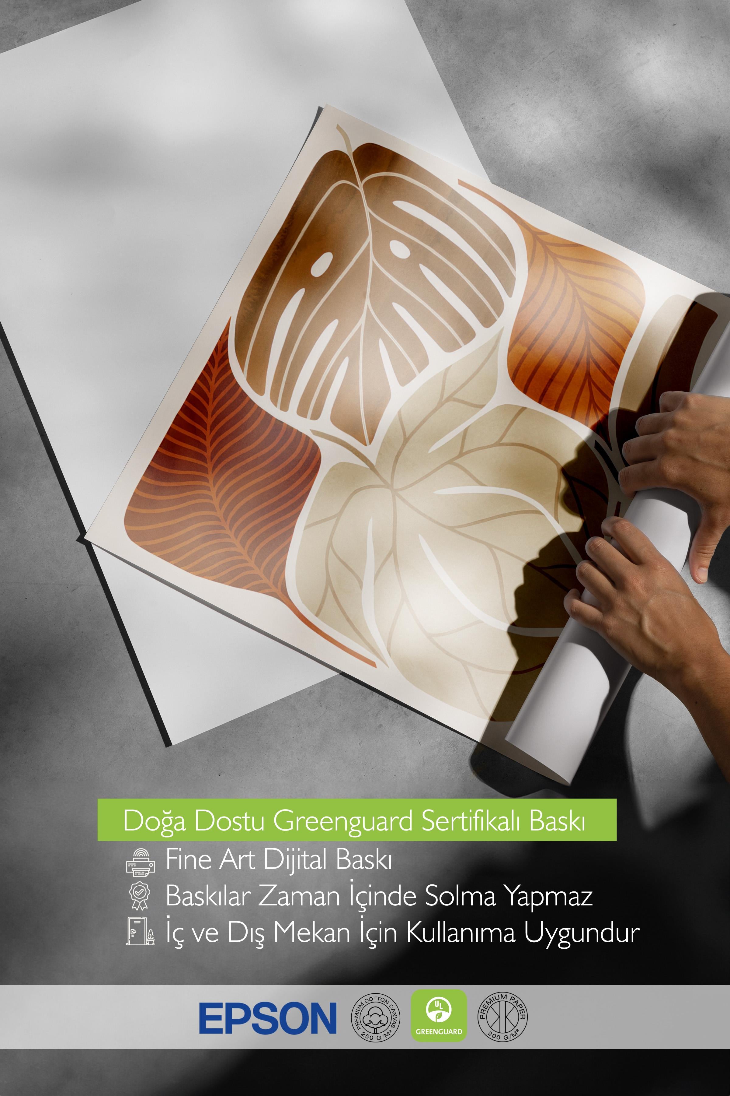 Warm Leaves  Poster, Çerçevesiz Duvar Posteri, Dikey Duvar Tablosu Comfort Serisi NO:108528