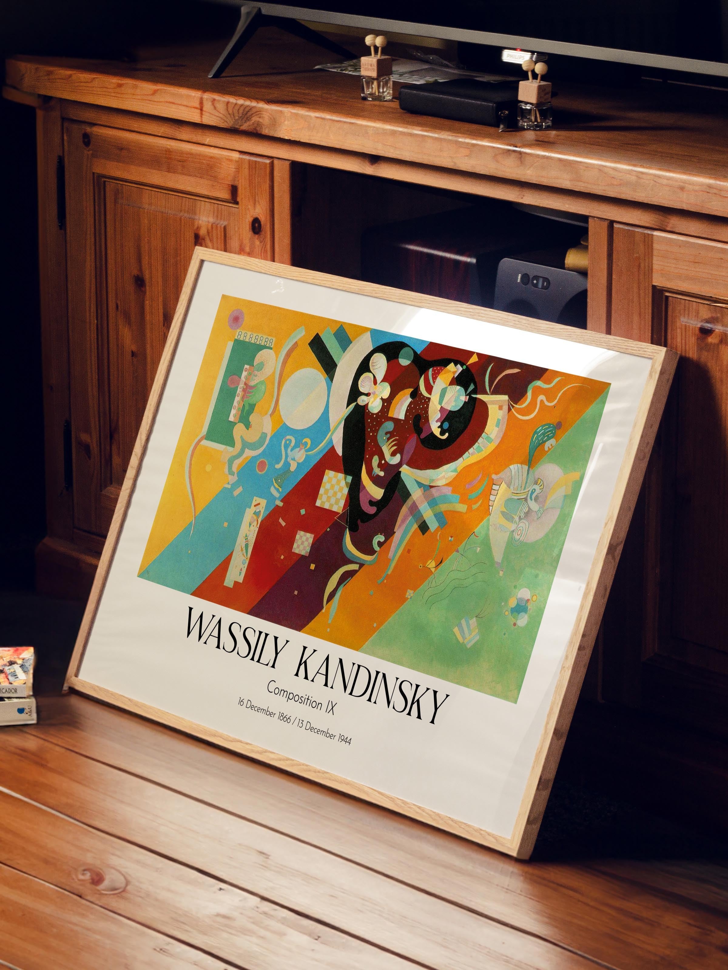 Wassily Kandinsky - Composition IX, Ahşap Çerçeveli Tablo, Sanat Serisi NO:112437