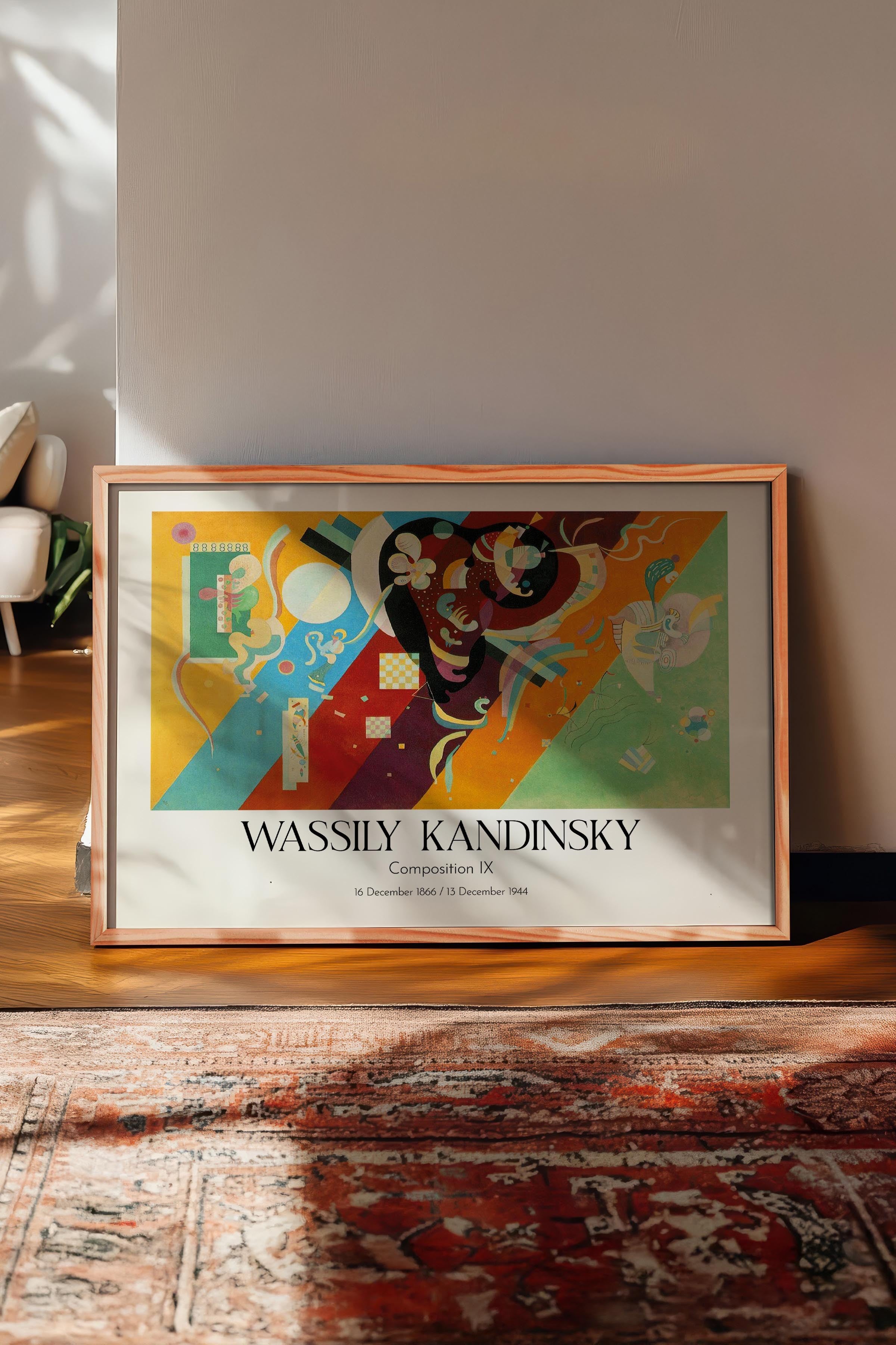 Wassily Kandinsky - Composition IX, Ahşap Çerçeveli Tablo, Sanat Serisi NO:112437