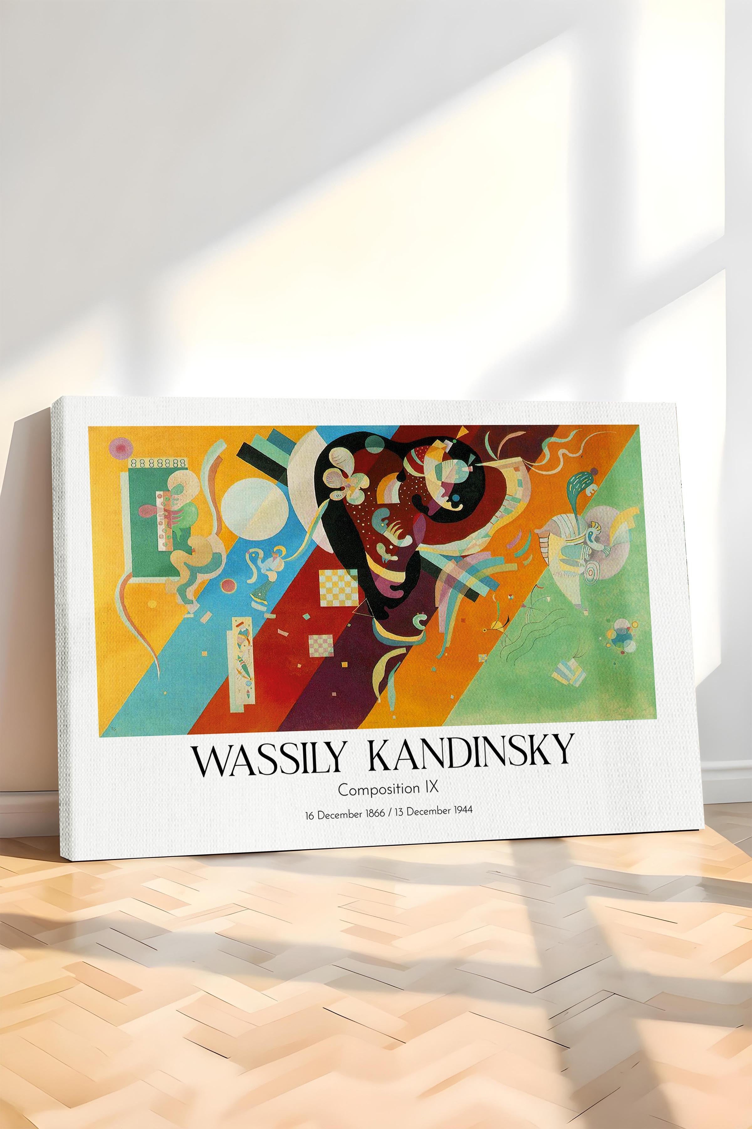 Wassily Kandinsky - Composition IX, Kanvas Tablo, Sanat Serisi NO:112437