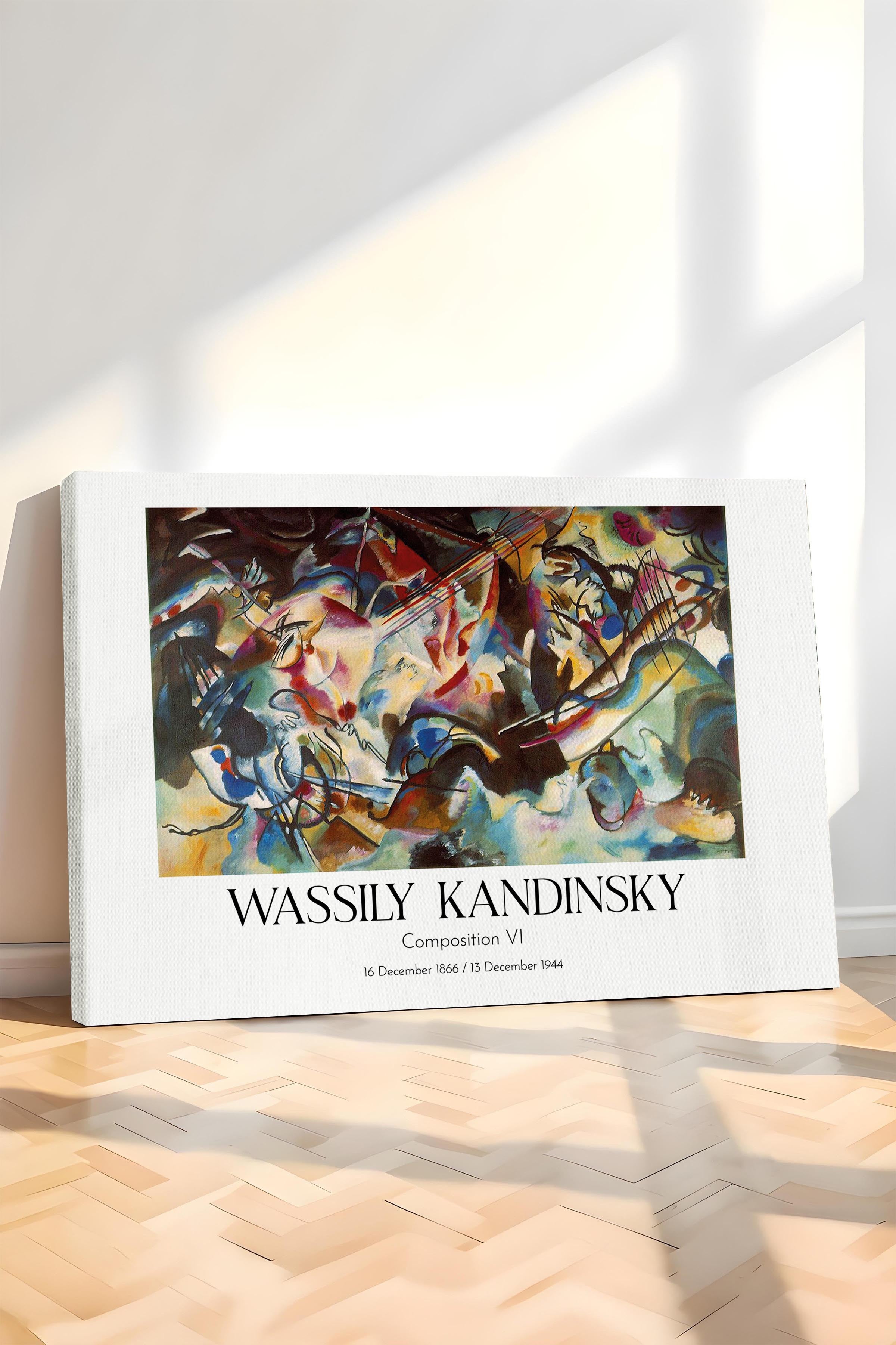 Wassily Kandinsky - Composition VI, Kanvas Tablo, Sanat Serisi NO:112438