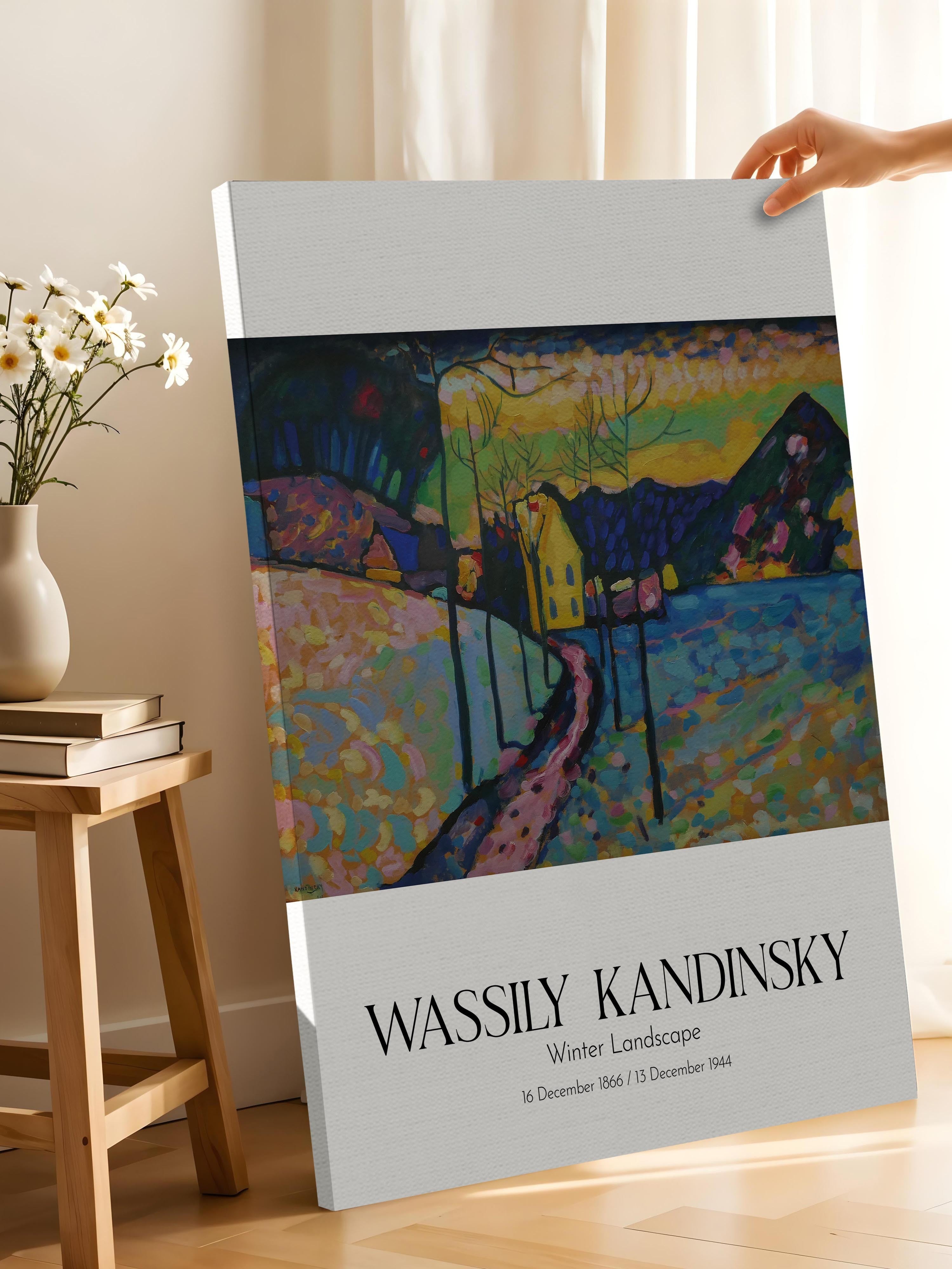 Wassily Kandinsky - Winter Landscape, Kanvas Tablo, Sanat Serisi NO:112435