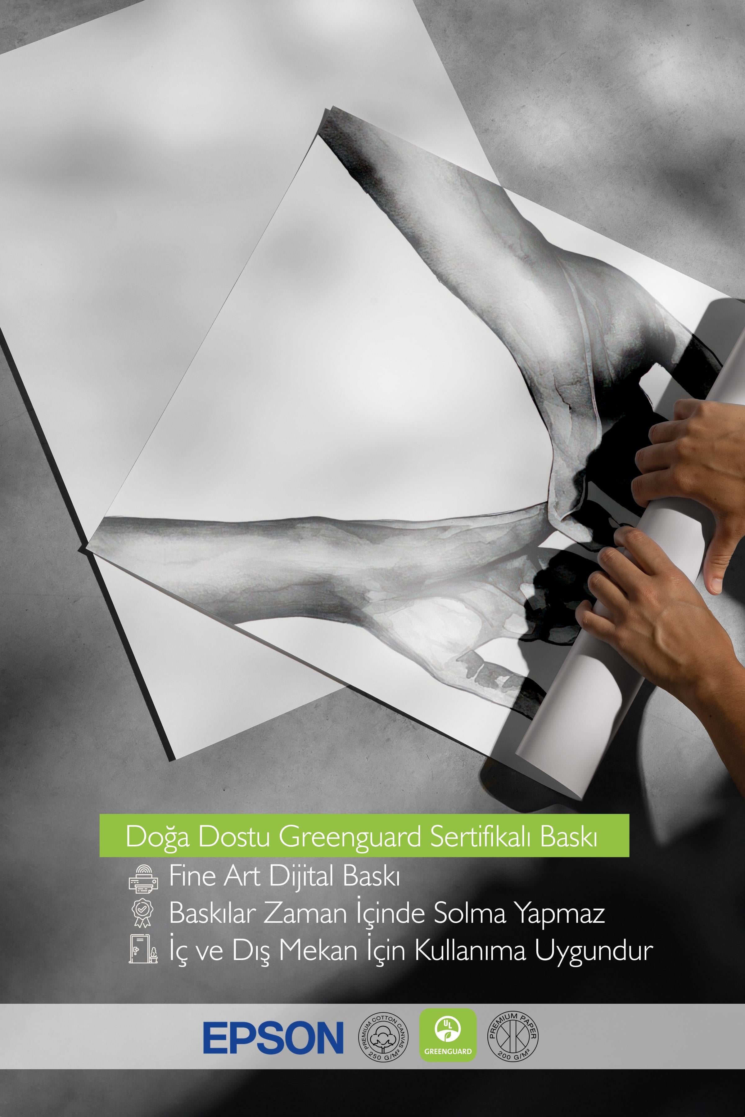 Watercolour Hands Poster, Çerçevesiz Duvar Posteri, Dikey Duvar Tablosu Comfort Serisi NO:108518