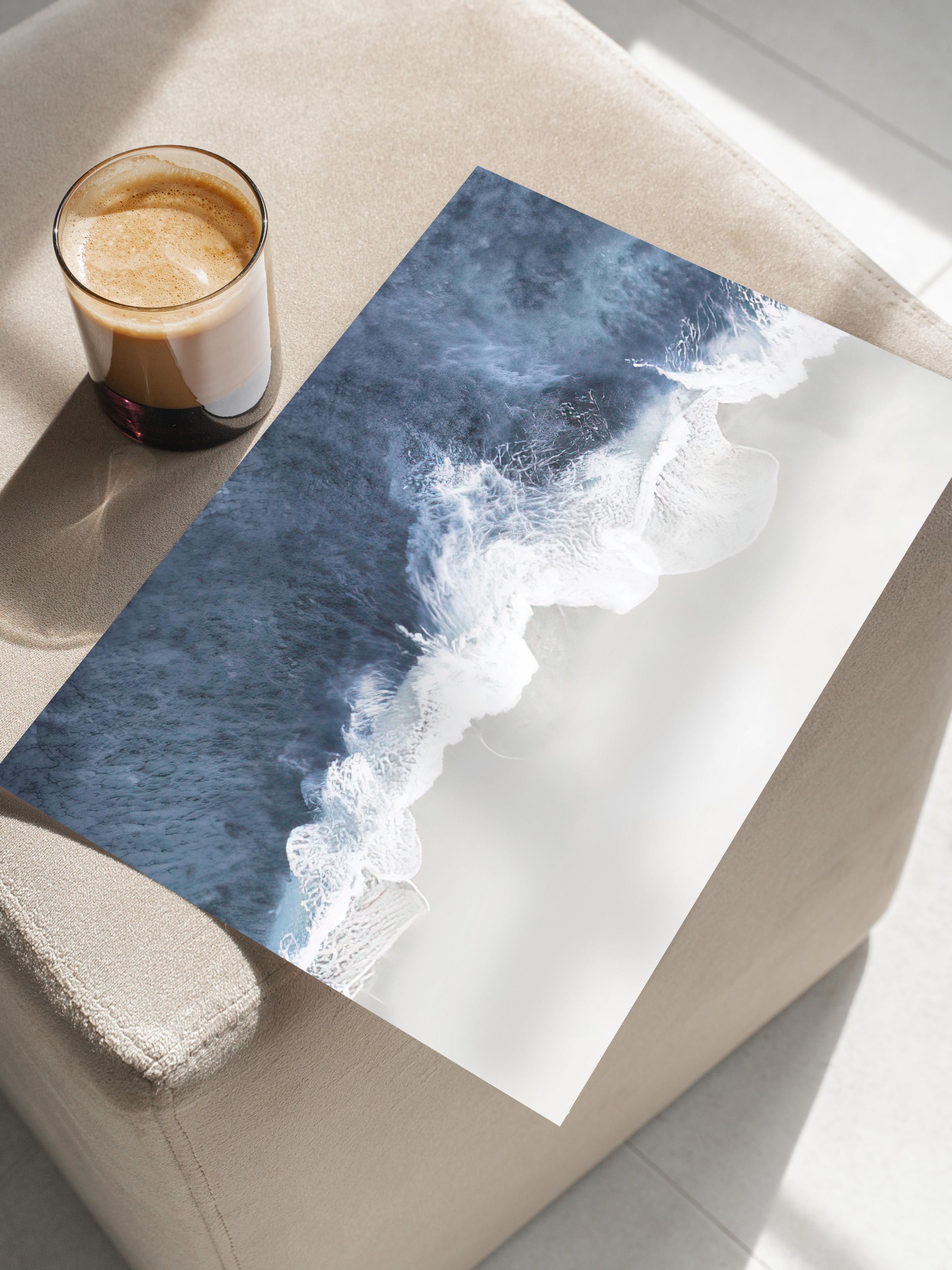 Wave Crush Poster, Çerçevesiz Duvar Posteri, Dikey Duvar Tablosu Comfort Serisi NO:108375