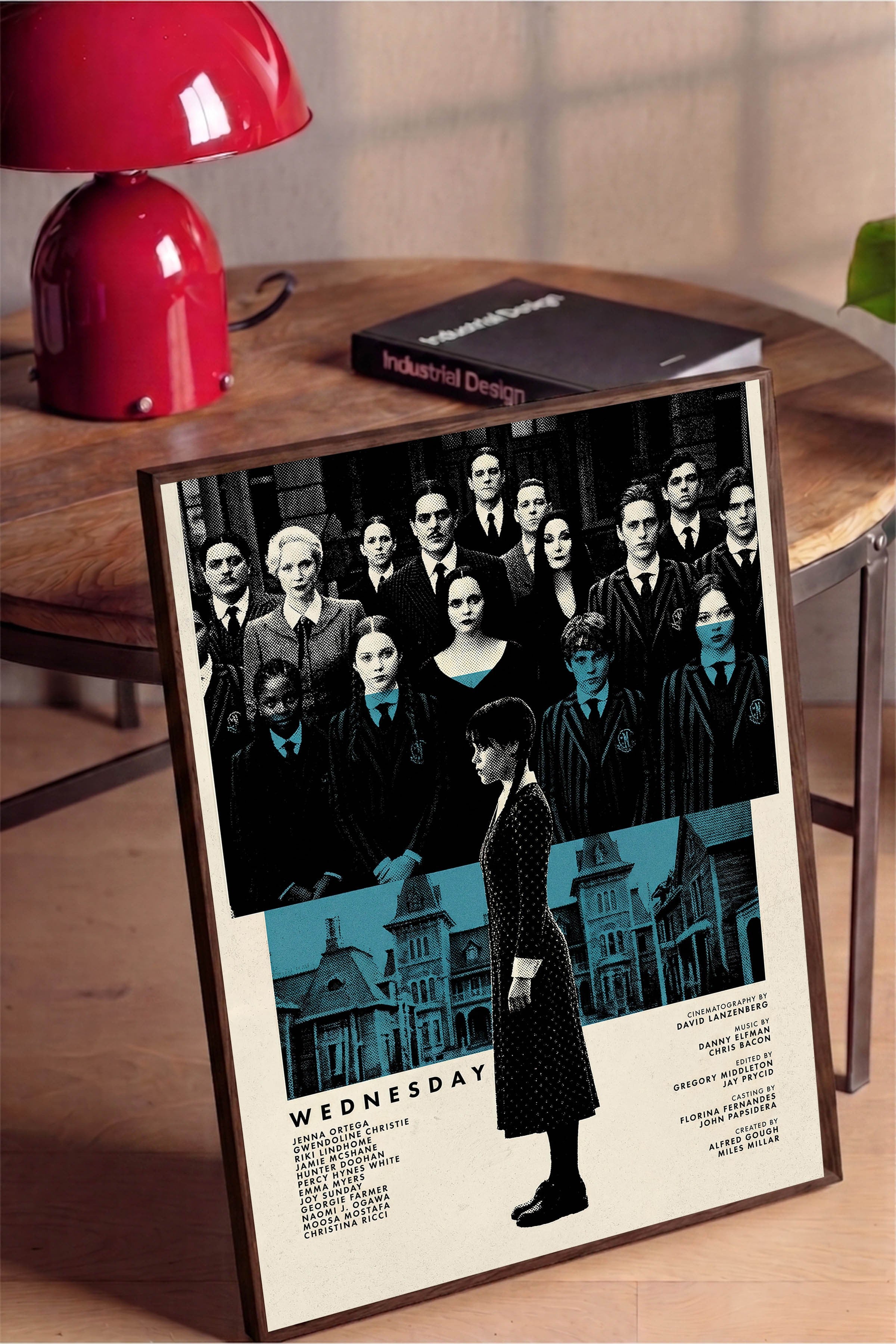 Wednesday Kahverengi Çerçeveli Poster, Sinema ve Dizi Tablo, Film Dizi Afişleri NO:112782