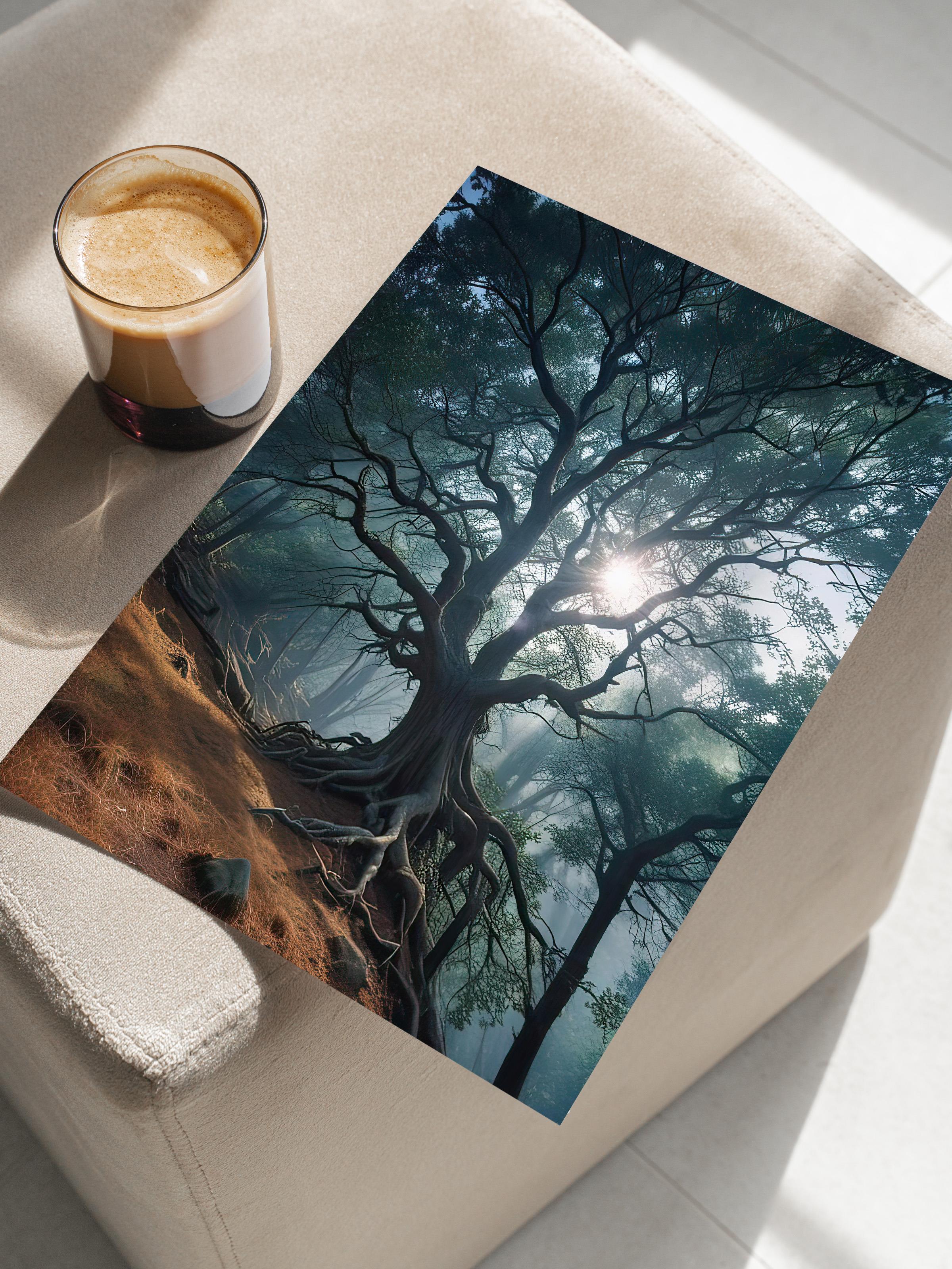 Whomping Willow Poster, Çerçevesiz Duvar Posteri, Dikey Duvar Tablosu Comfort Serisi NO:108289