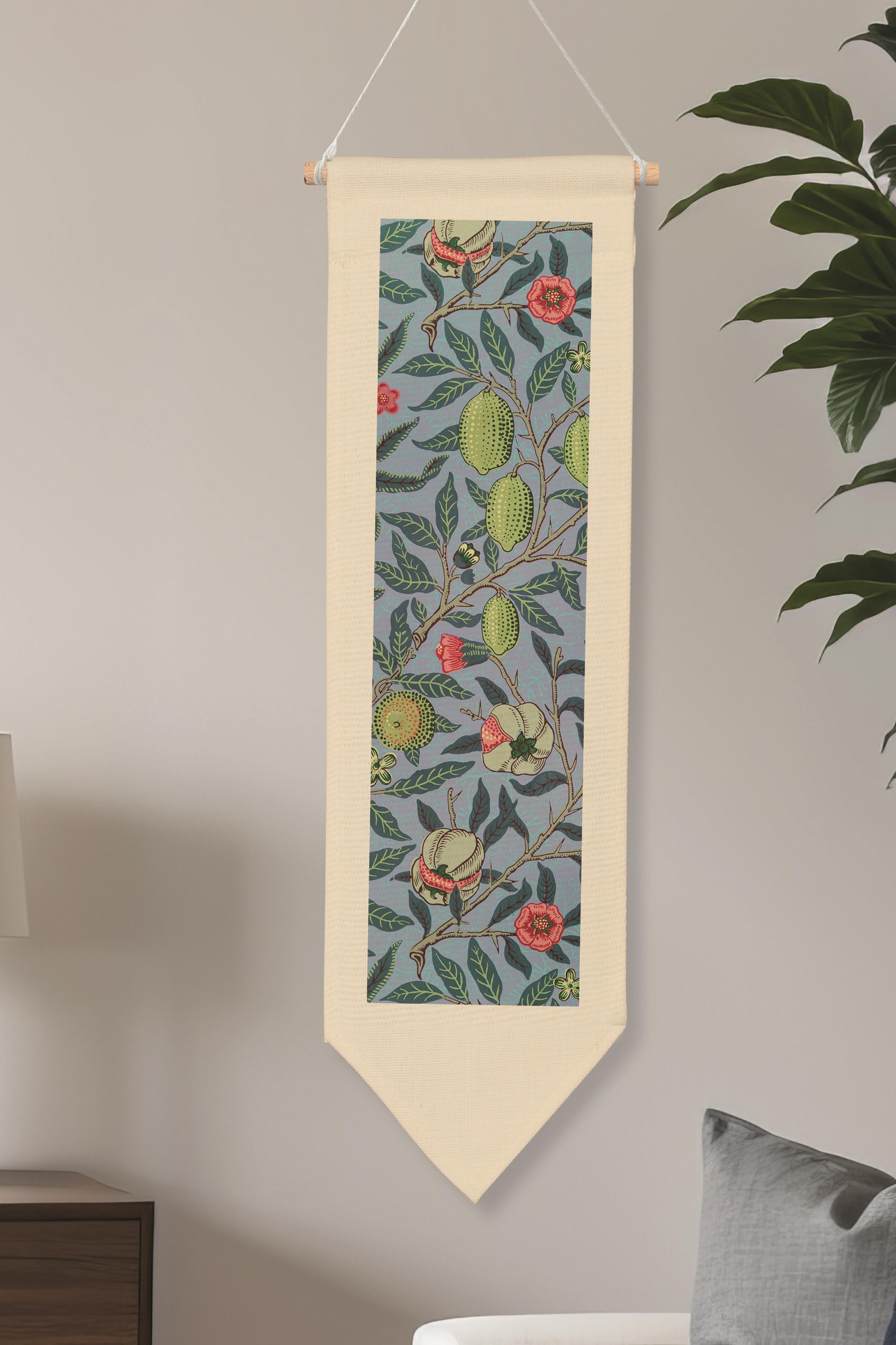 William Morisse Duvar Halısı, Sanat Serisi Dekor, 100cm Kanvas Flama Askılı Duvar Örtüsü NO:668