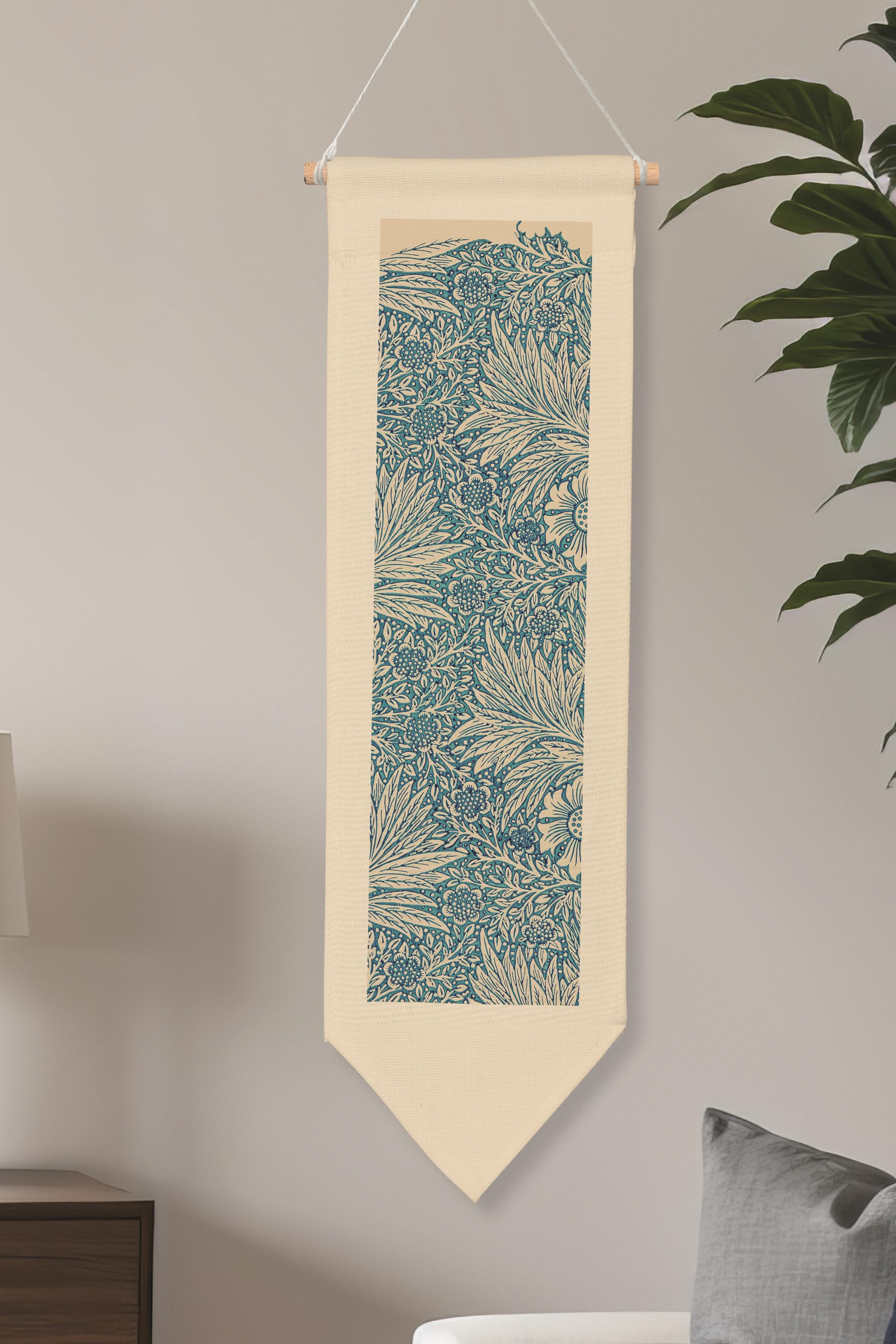 William Morisse Duvar Halısı, Sanat Serisi Dekor, 100cm Kanvas Flama Askılı Duvar Örtüsü NO:671