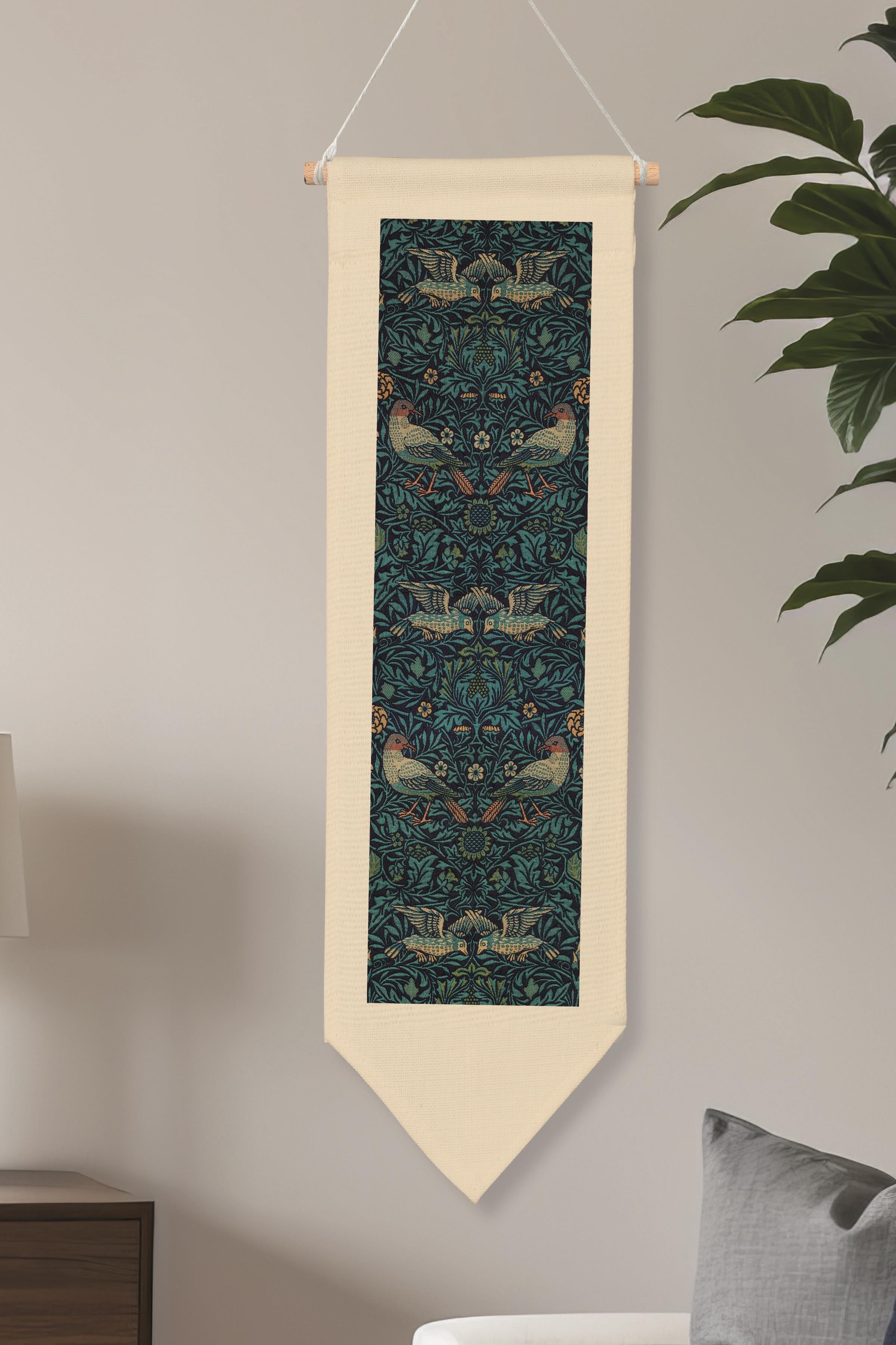 William Morisse Duvar Halısı, Sanat Serisi Dekor, 100cm Kanvas Flama Askılı Duvar Örtüsü NO:674