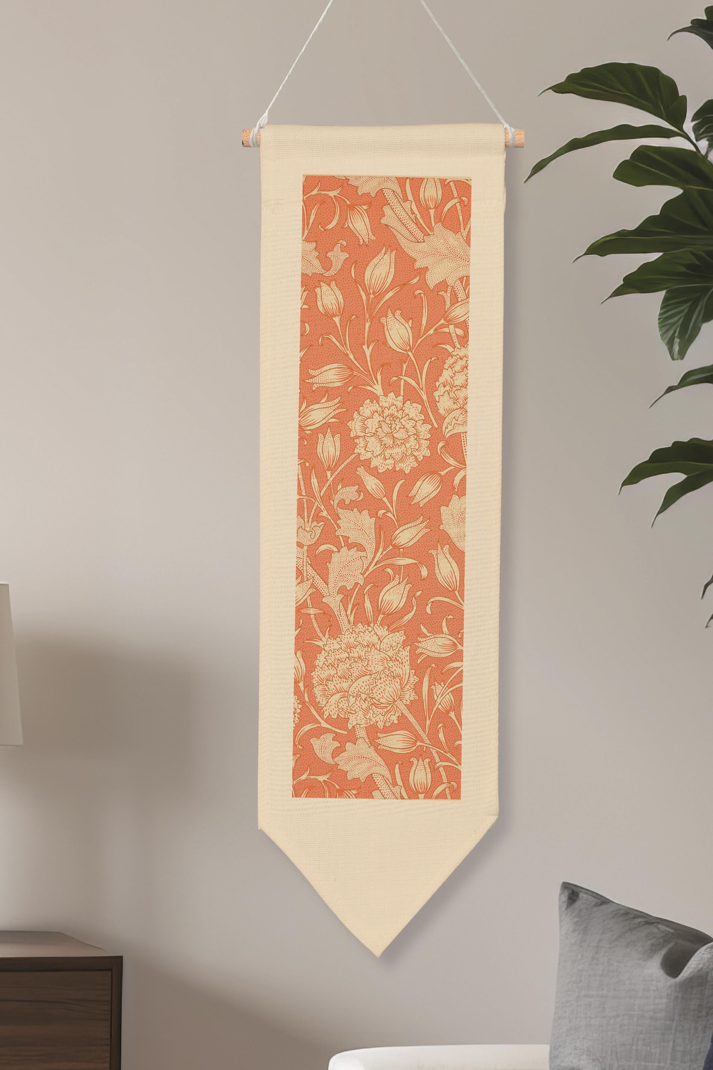 William Morisse Duvar Halısı, Sanat Serisi Dekor, 100cm Kanvas Flama Askılı Duvar Örtüsü NO:679