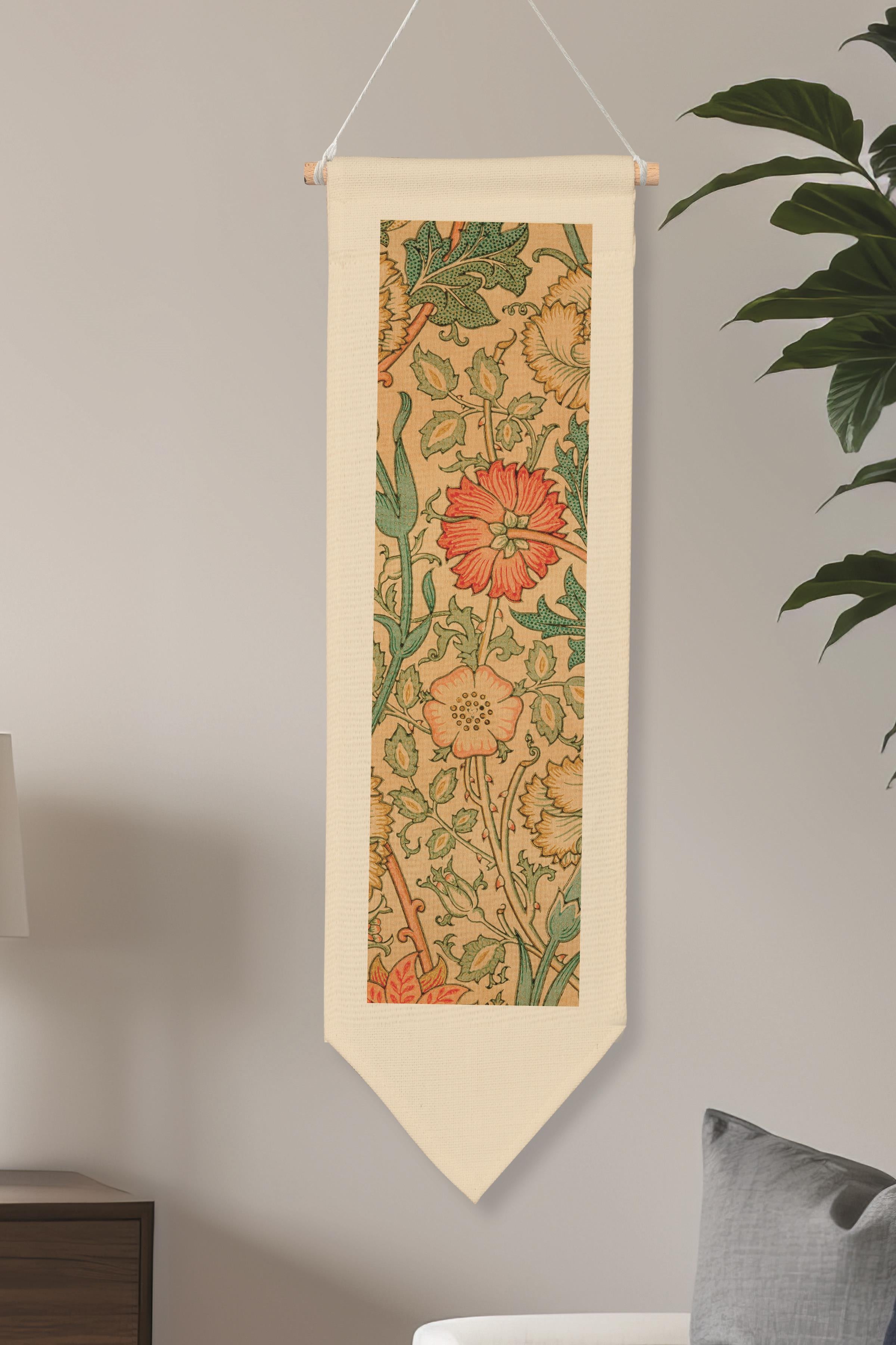 William Morisse Duvar Halısı, Sanat Serisi Dekor, 100cm Kanvas Flama Askılı Duvar Örtüsü NO:682