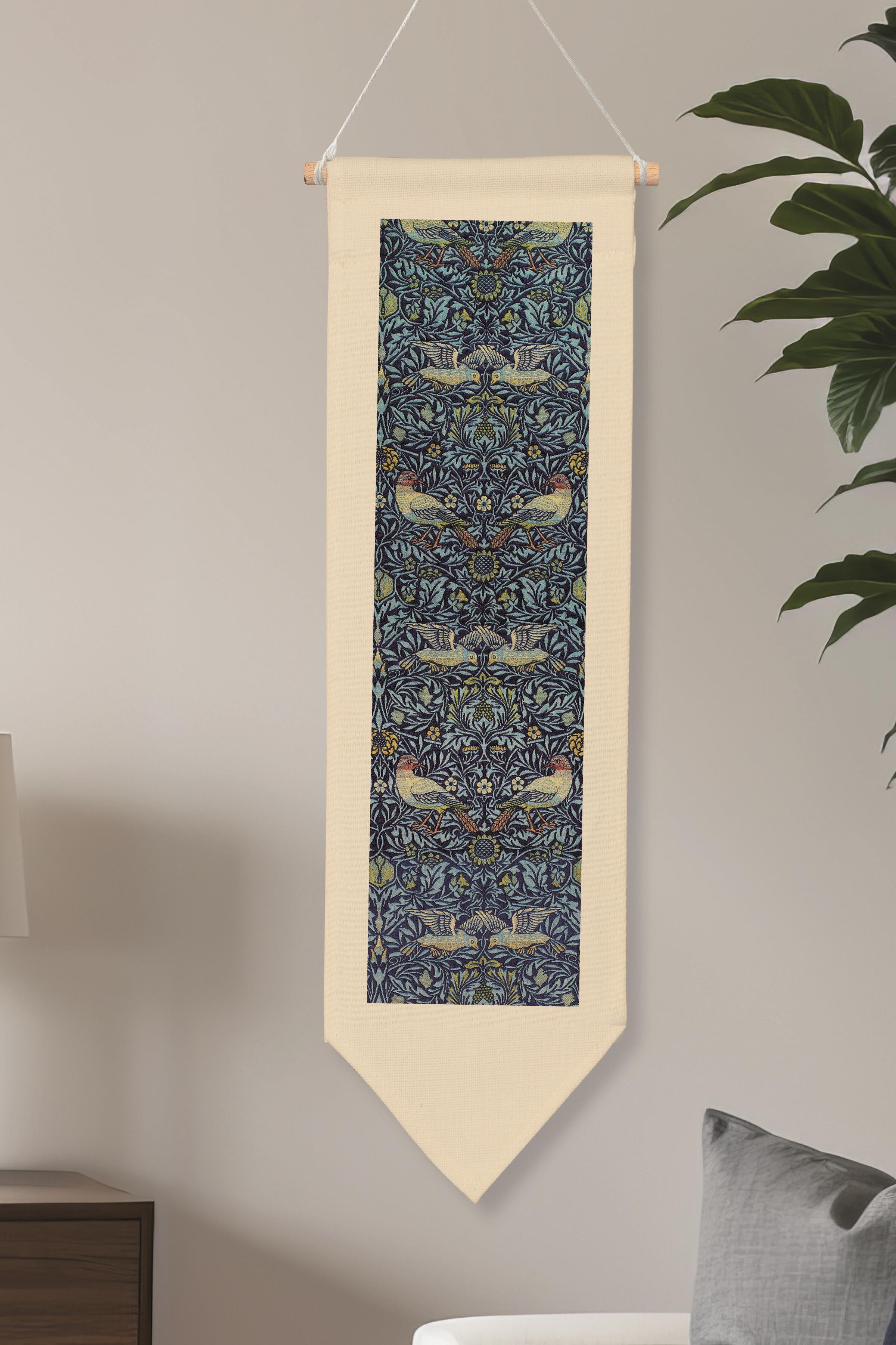 William Morisse Duvar Halısı, Sanat Serisi Dekor, 100cm Kanvas Flama Askılı Duvar Örtüsü NO:693