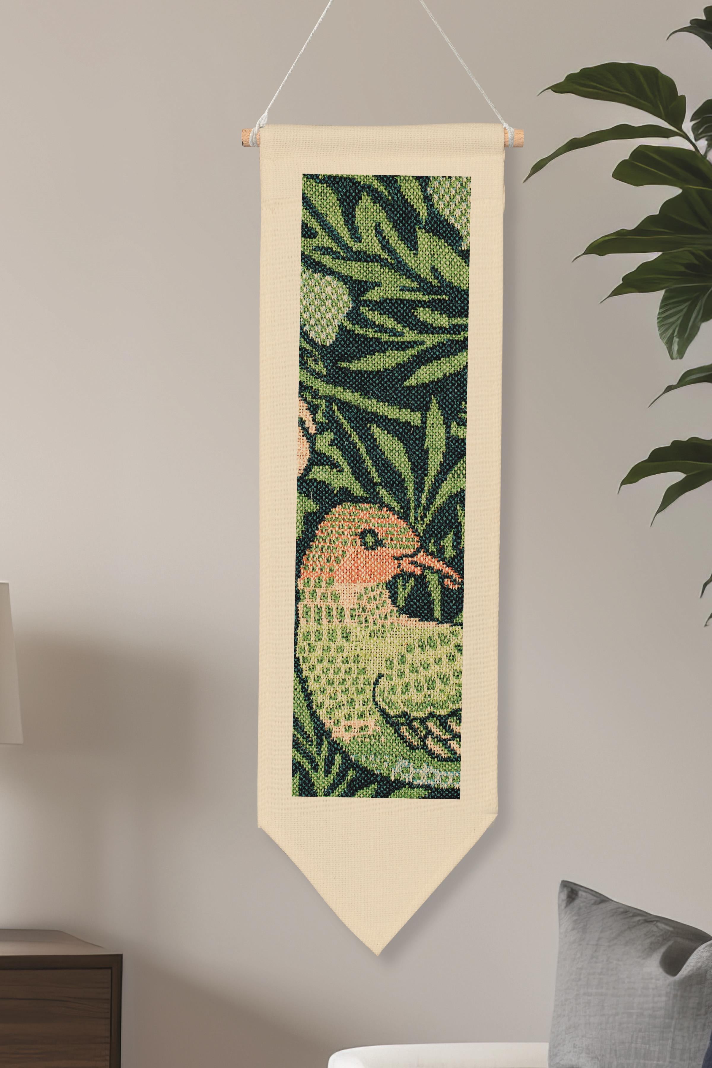 William Morisse Duvar Halısı, Sanat Serisi Dekor, 100cm Kanvas Flama Askılı Duvar Örtüsü NO:695