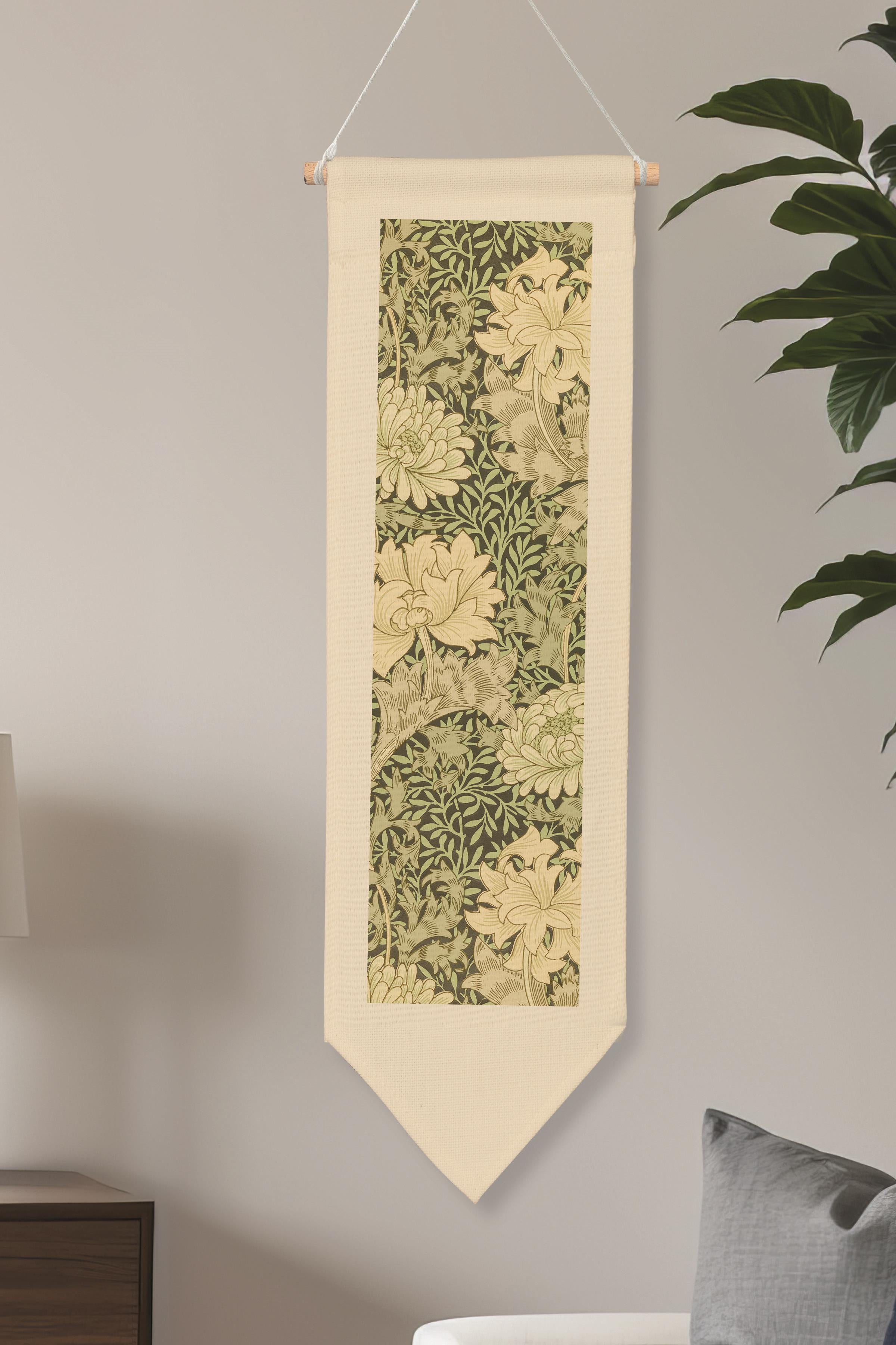 William Morisse Duvar Halısı, Sanat Serisi Dekor, 100cm Kanvas Flama Askılı Duvar Örtüsü NO:701