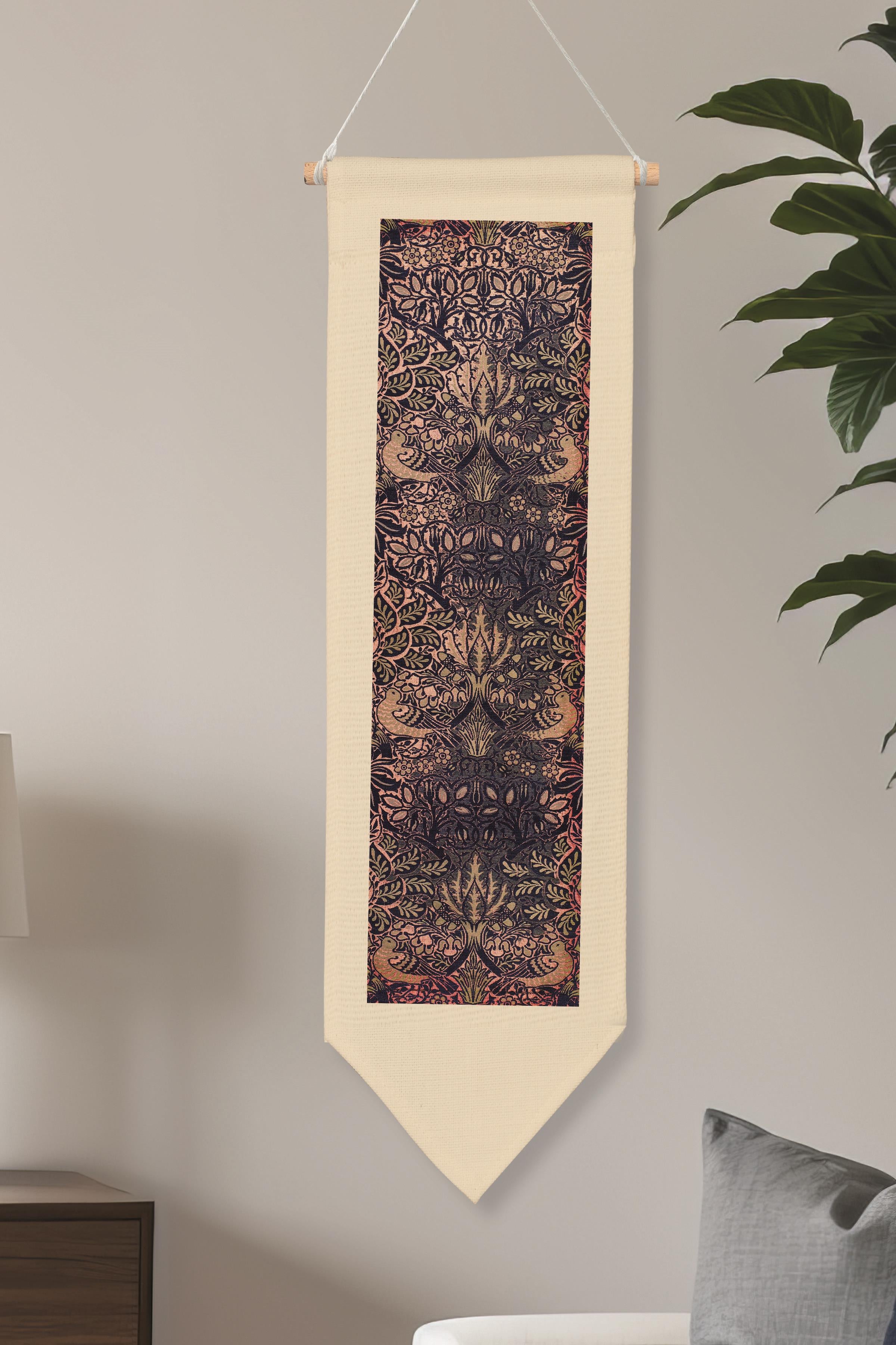 William Morisse Duvar Halısı, Sanat Serisi Dekor, 100cm Kanvas Flama Askılı Duvar Örtüsü NO:703