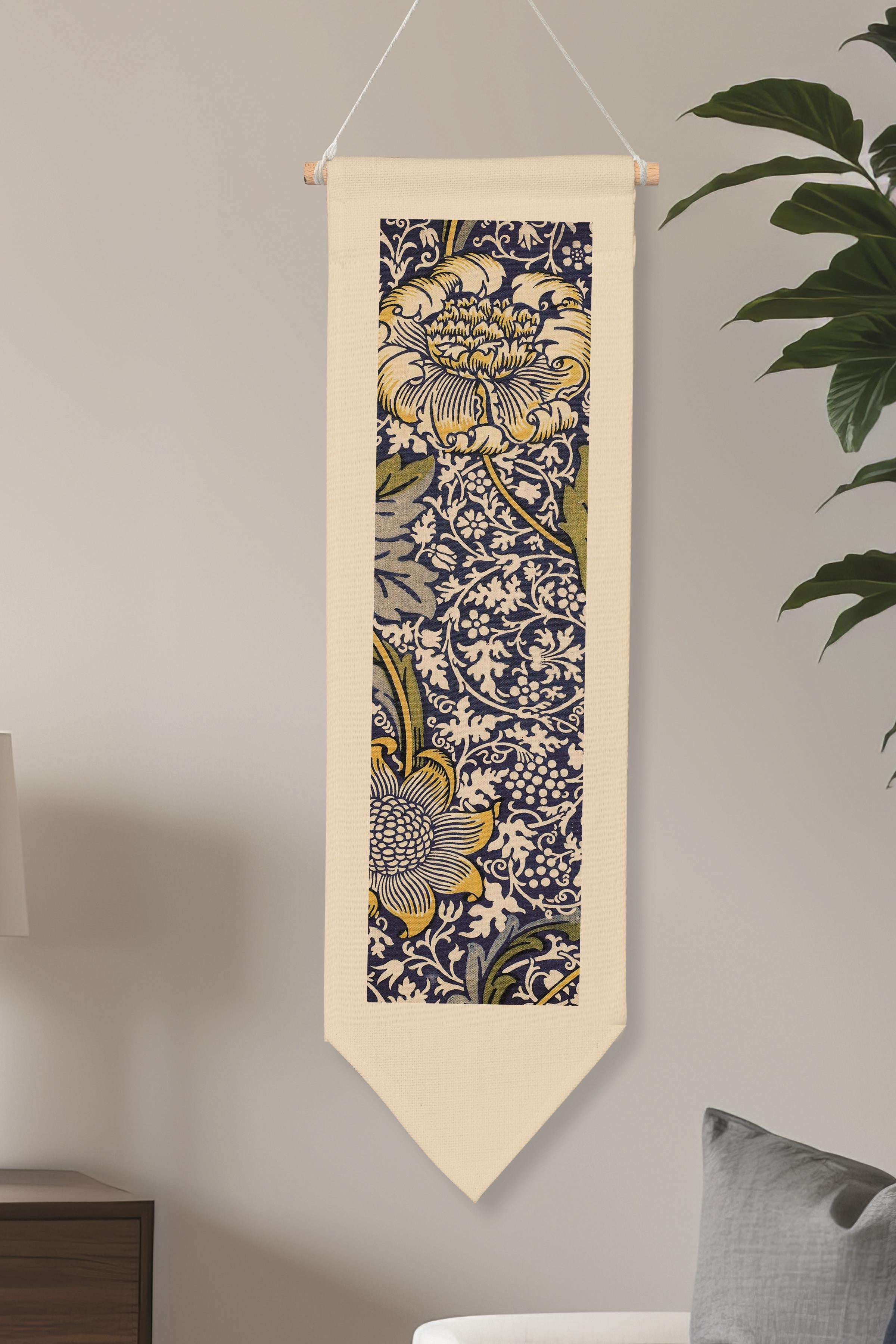 William Morisse Duvar Halısı, Sanat Serisi Dekor, 100cm Kanvas Flama Askılı Duvar Örtüsü NO:705