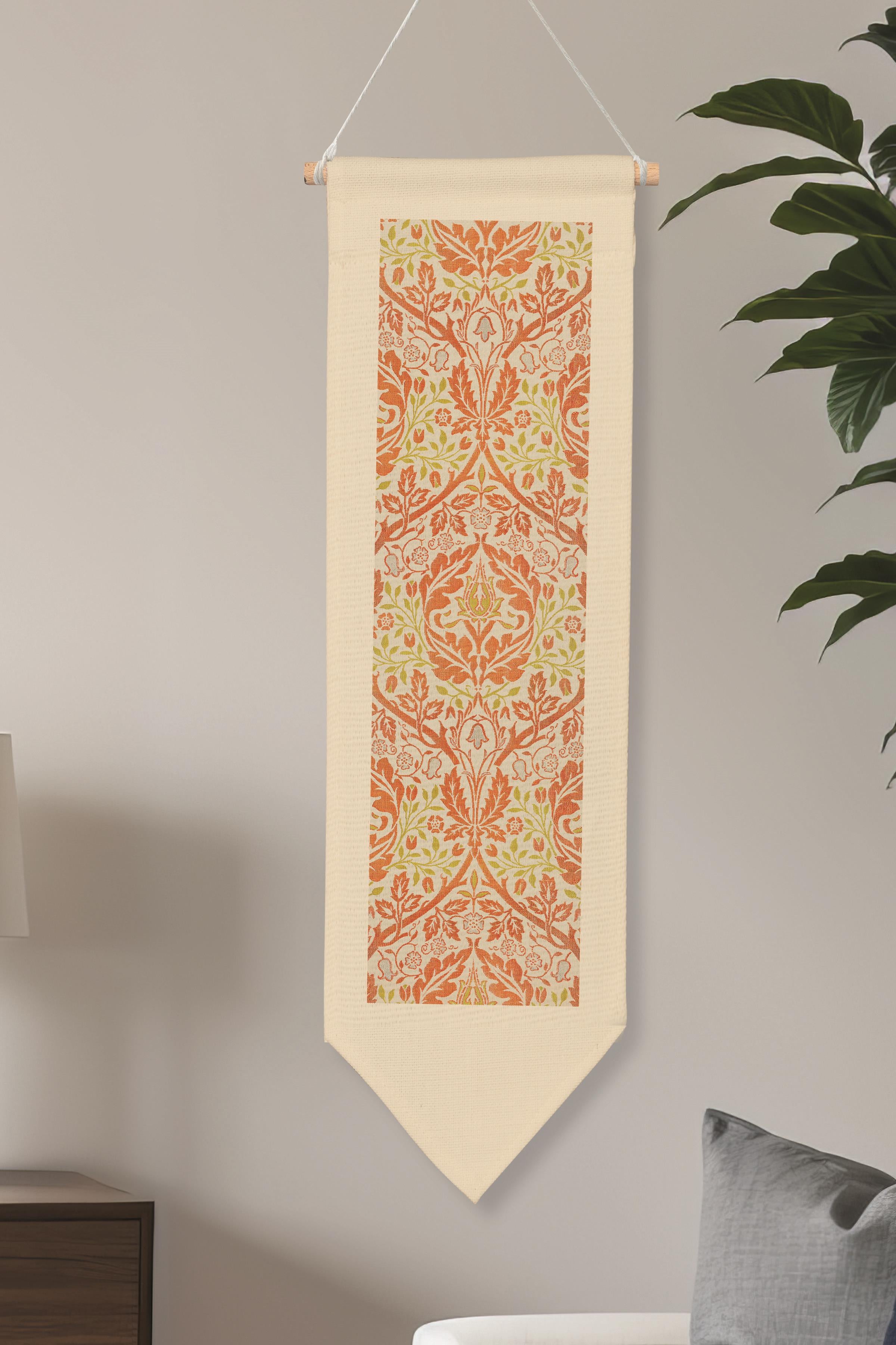 William Morisse Duvar Halısı, Sanat Serisi Dekor, 100cm Kanvas Flama Askılı Duvar Örtüsü NO:712