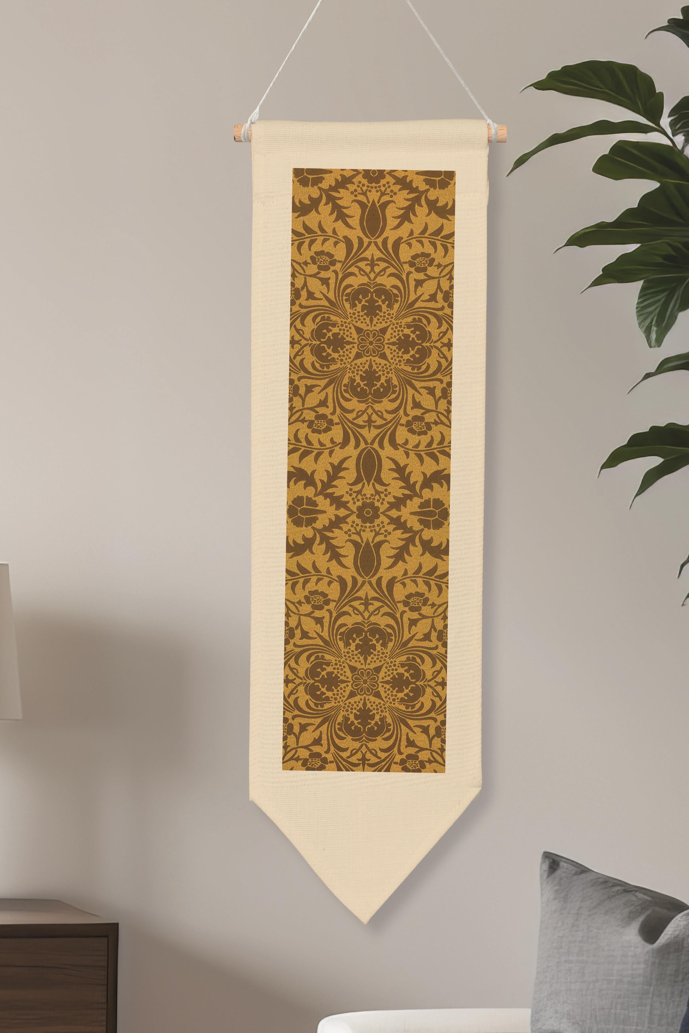 William Morisse Duvar Halısı, Sanat Serisi Dekor, 100cm Kanvas Flama Askılı Duvar Örtüsü NO:719