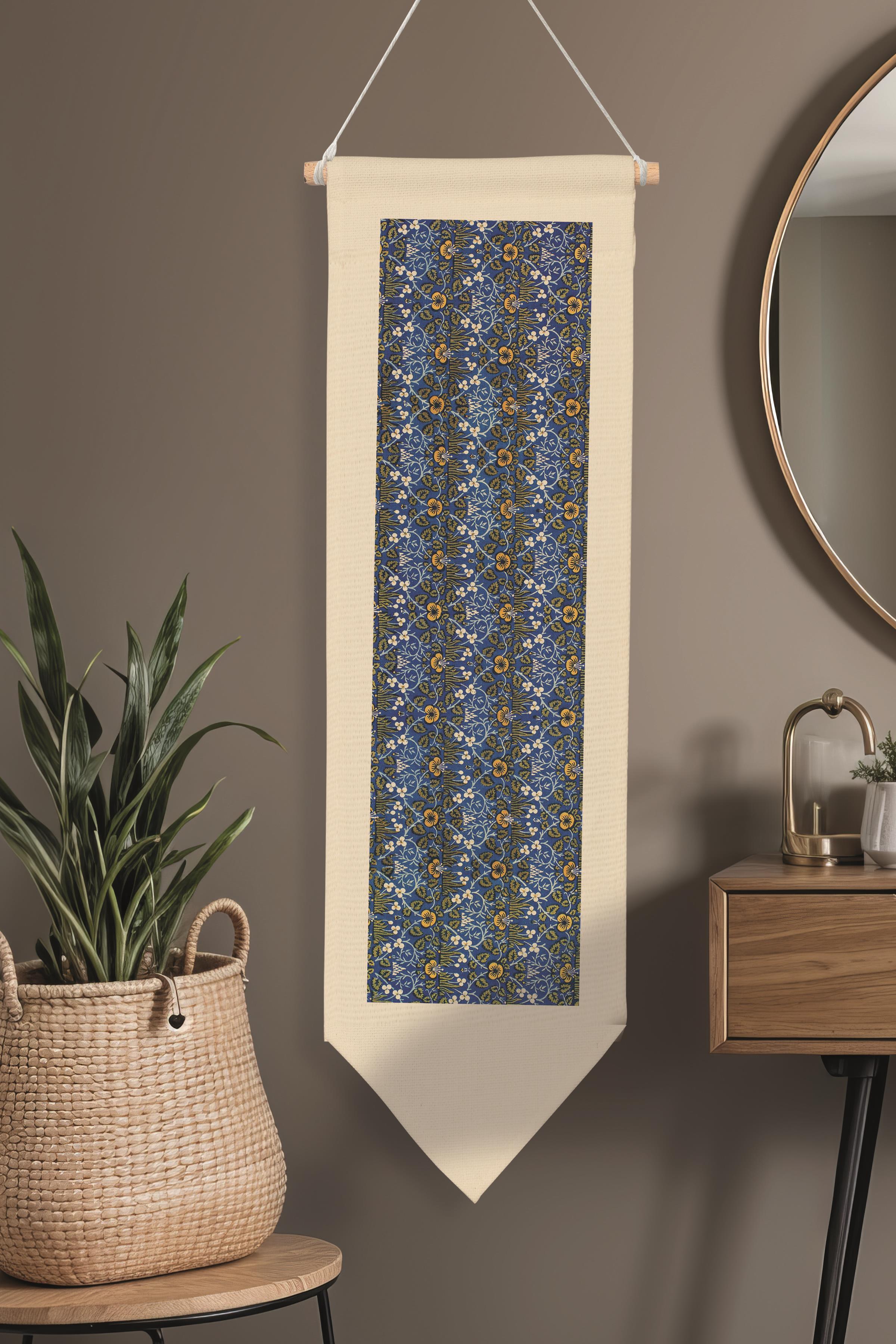 William Morisse Duvar Halısı, Sanat Serisi Dekor, 100cm Kanvas Flama Askılı Duvar Örtüsü NO:720