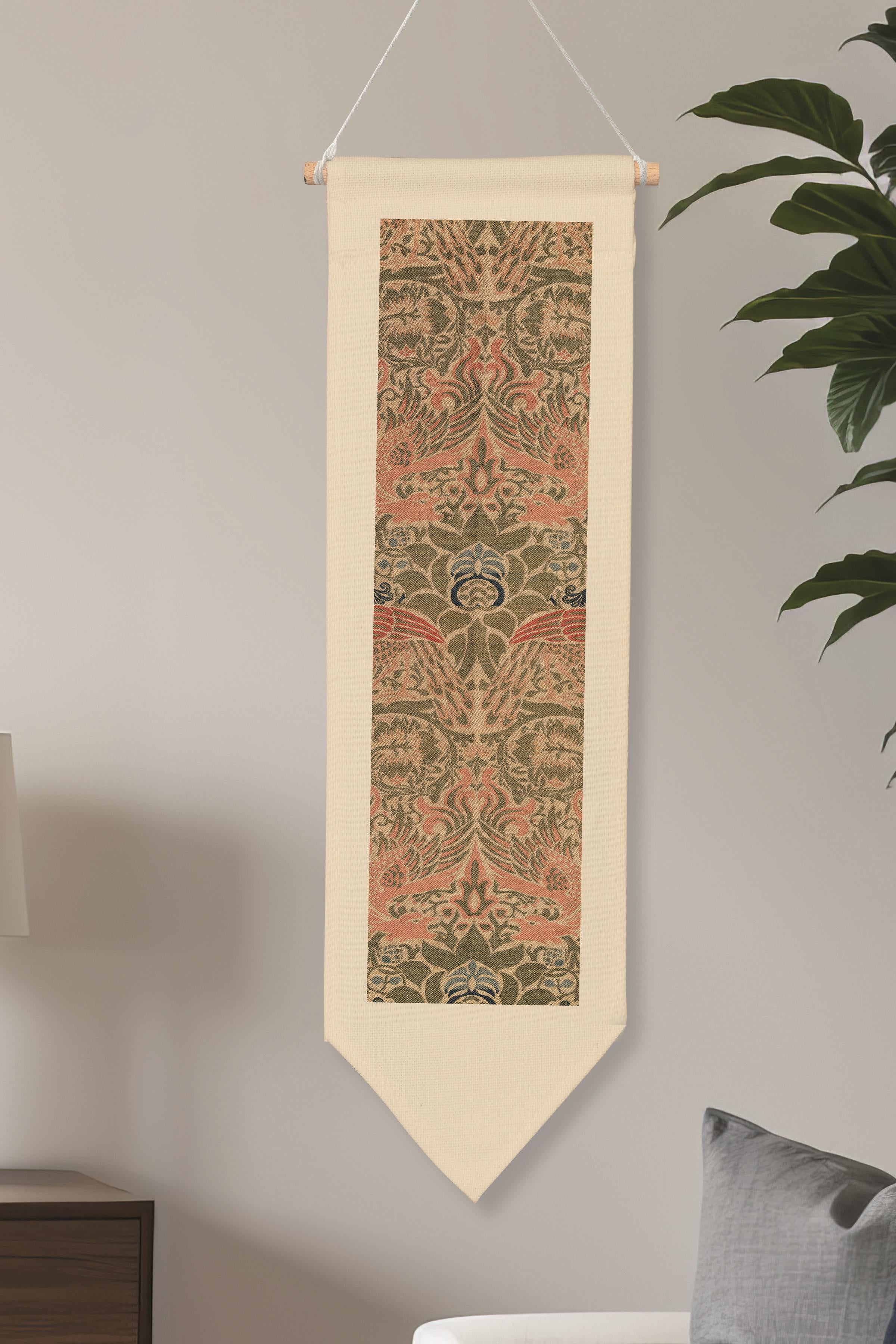 William Morisse Duvar Halısı, Sanat Serisi Dekor, 100cm Kanvas Flama Askılı Duvar Örtüsü NO:723